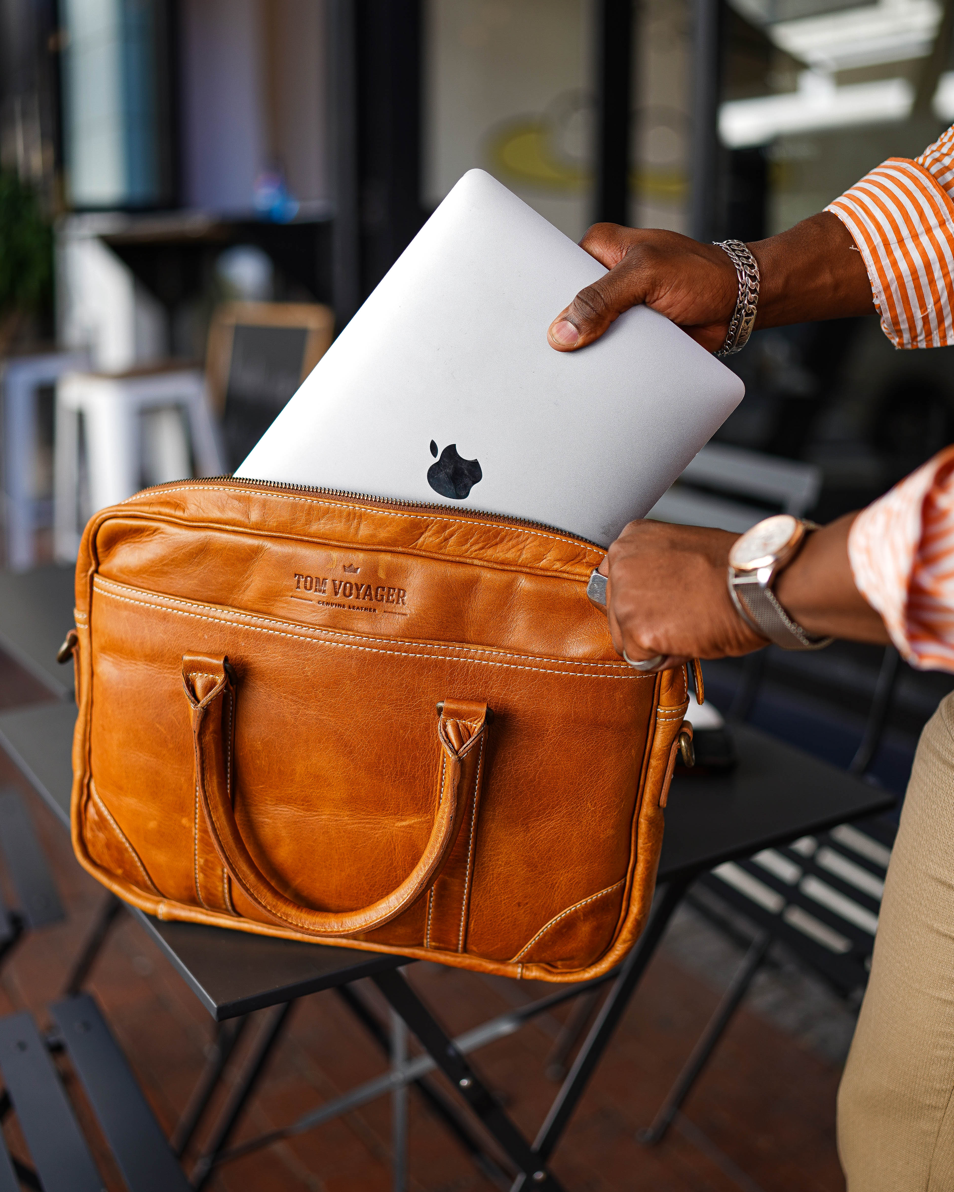 Hayden Leather Laptop Bag