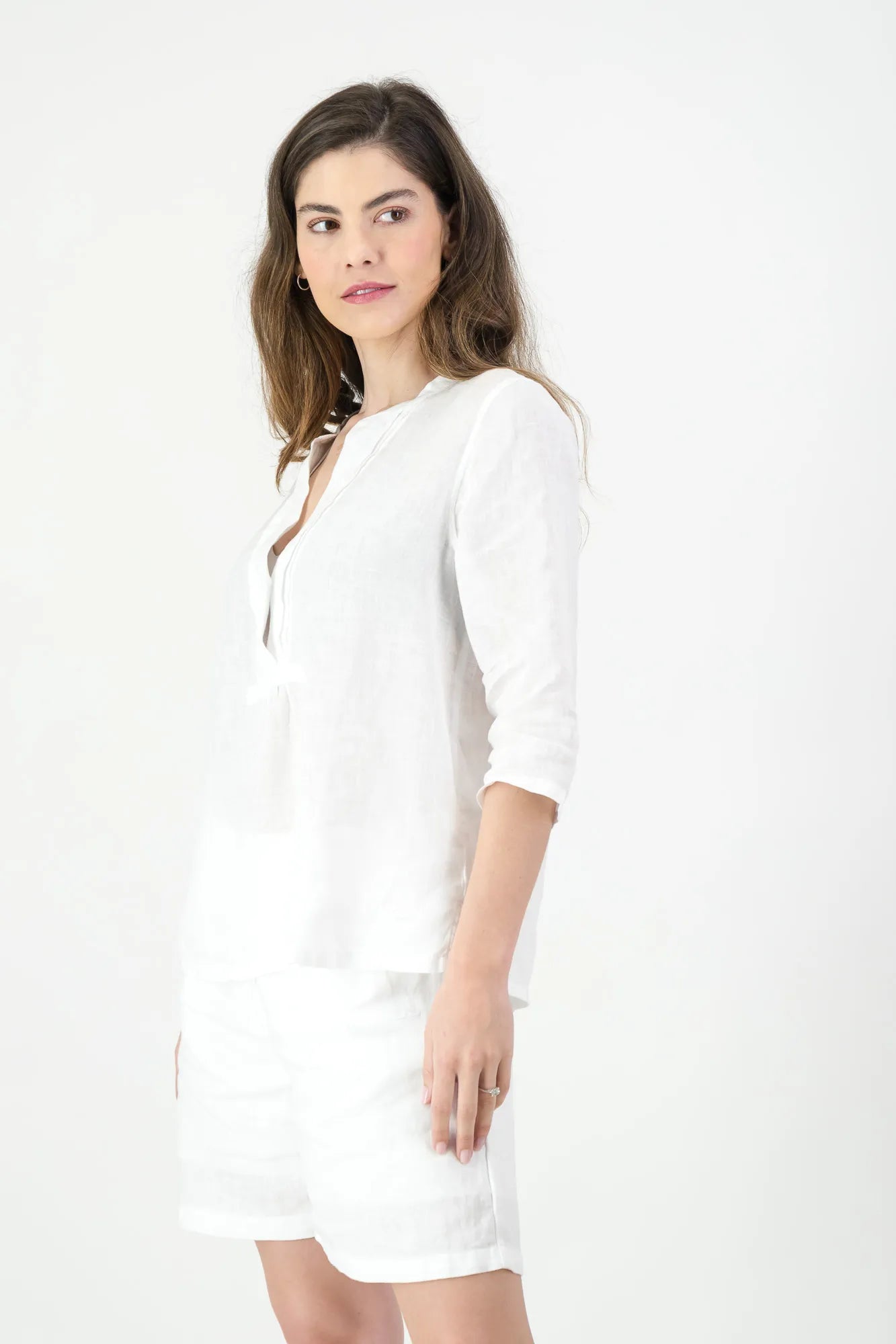 Camellia Linen Ladies Shirt