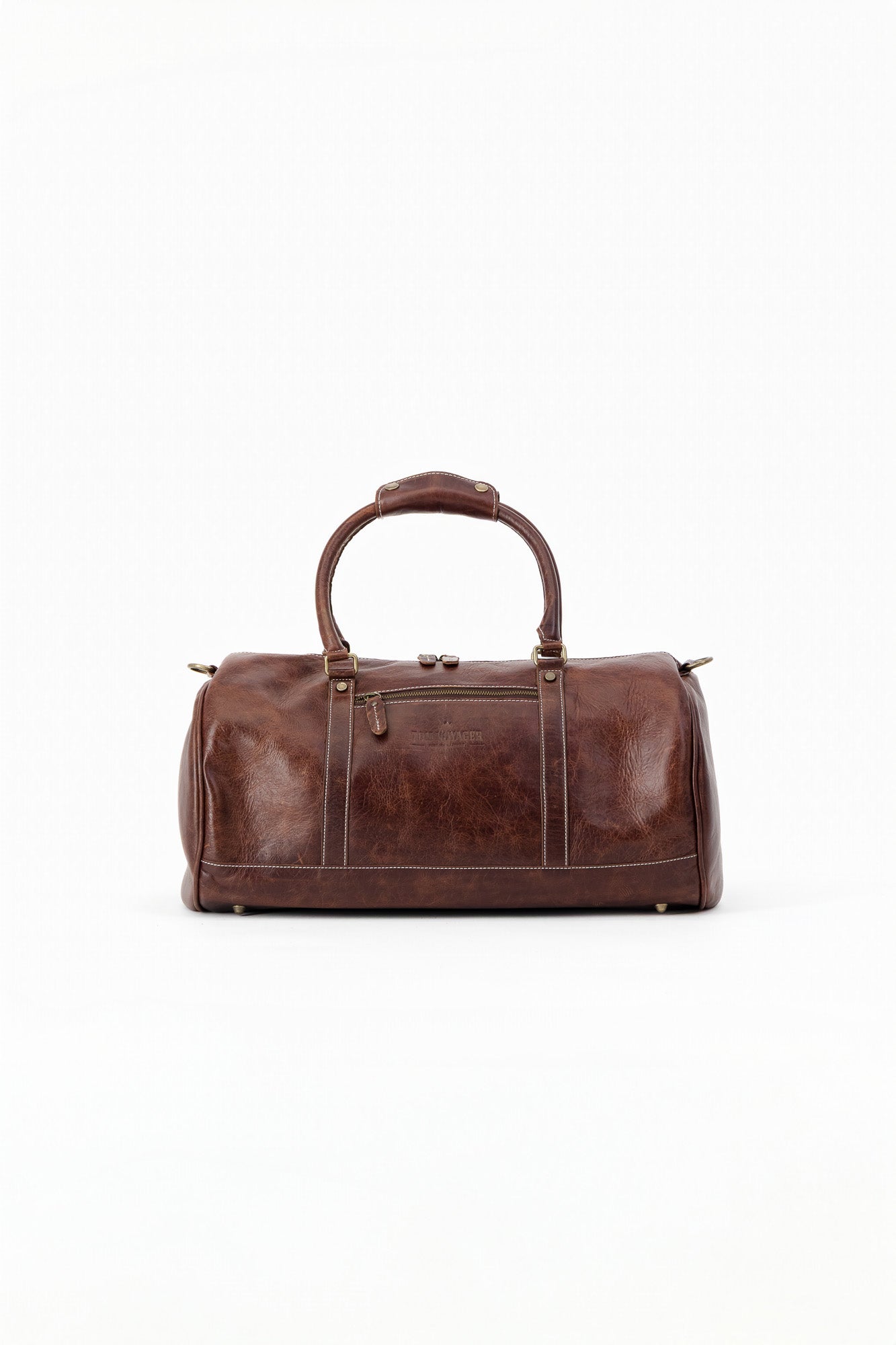 Chapman Leather Travel Bag - Dark Brown