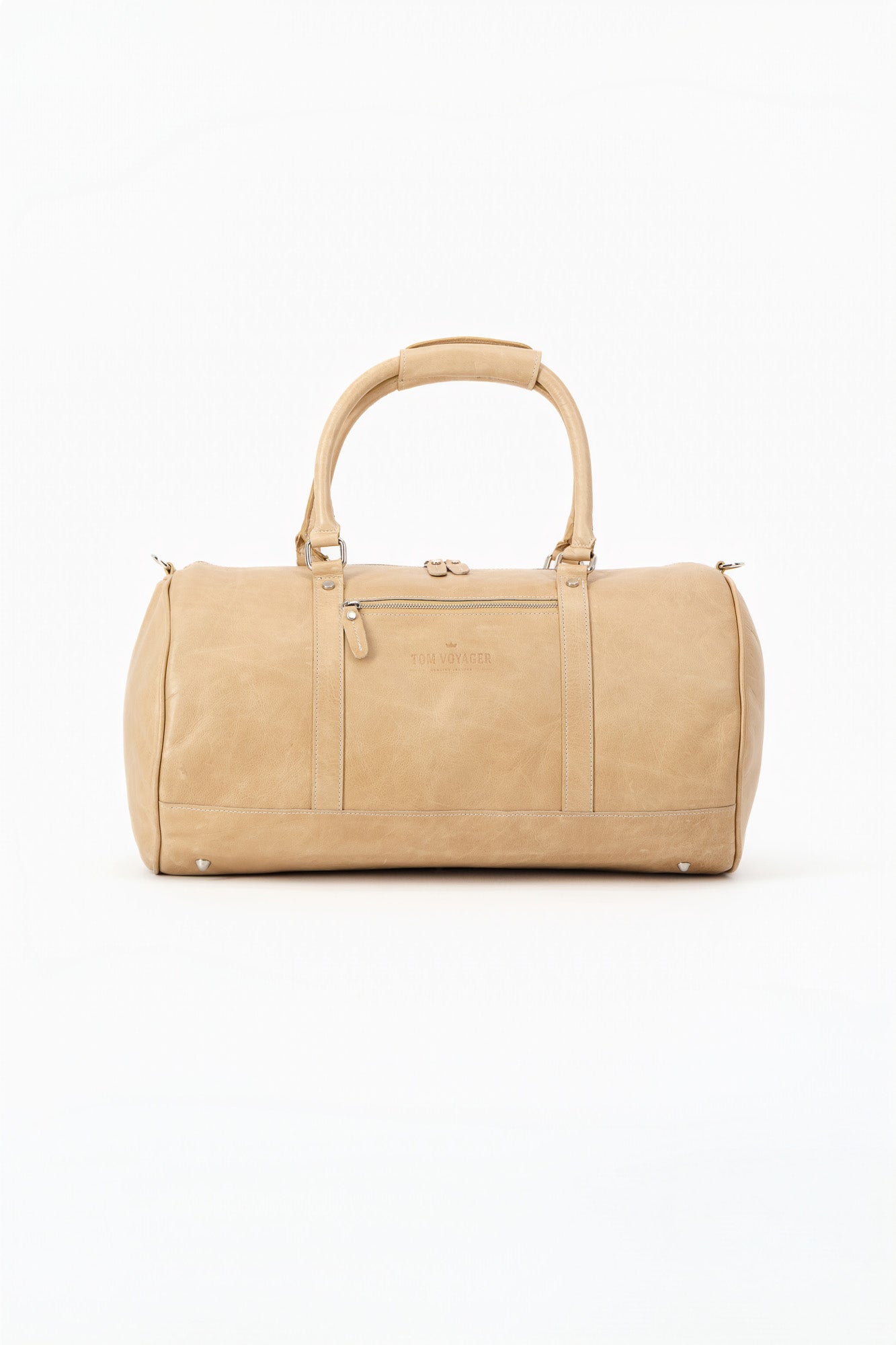 Chapman Leather Travel Bag - Cream