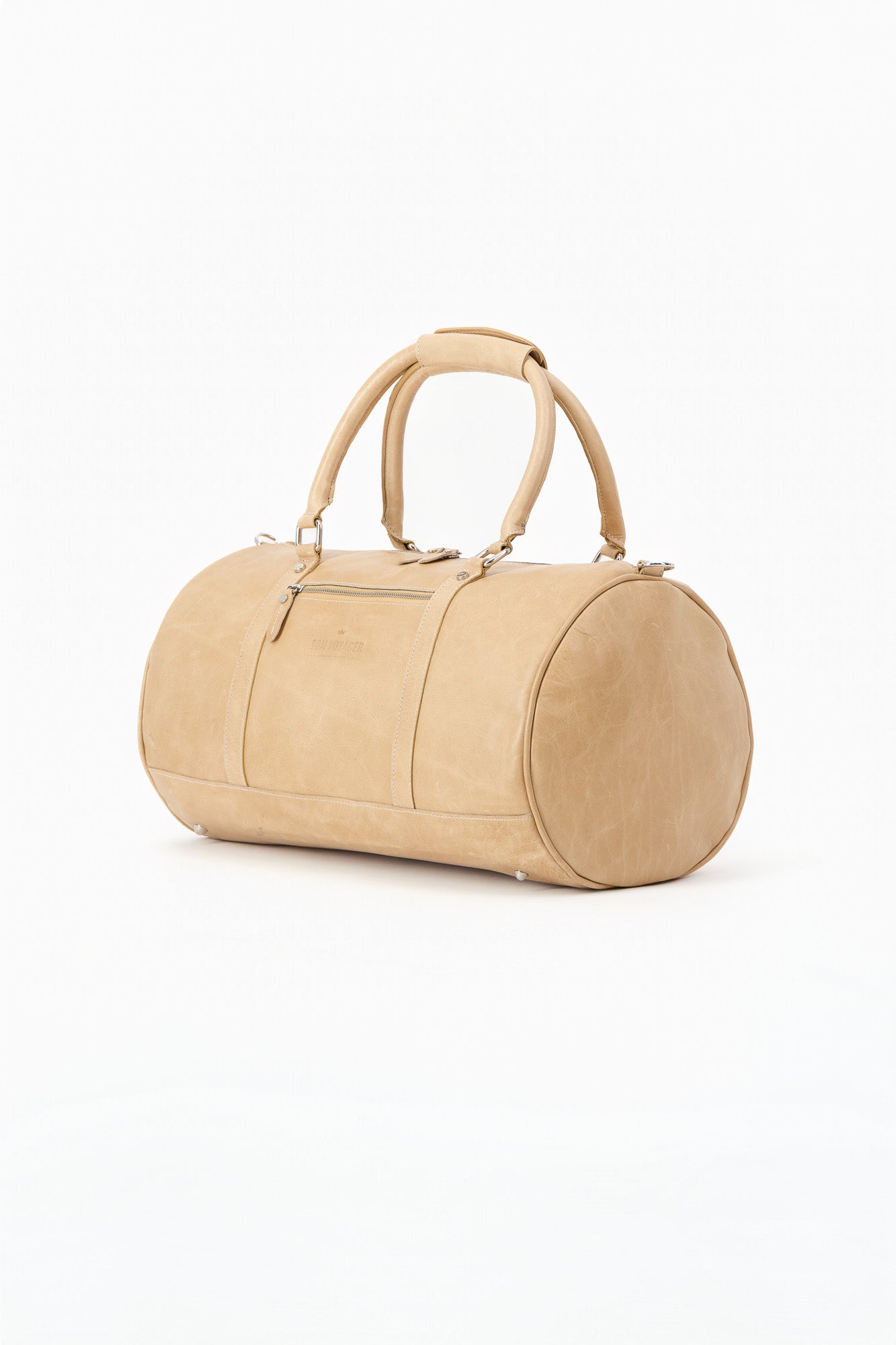 Chapman Leather Travel Bag - Cream