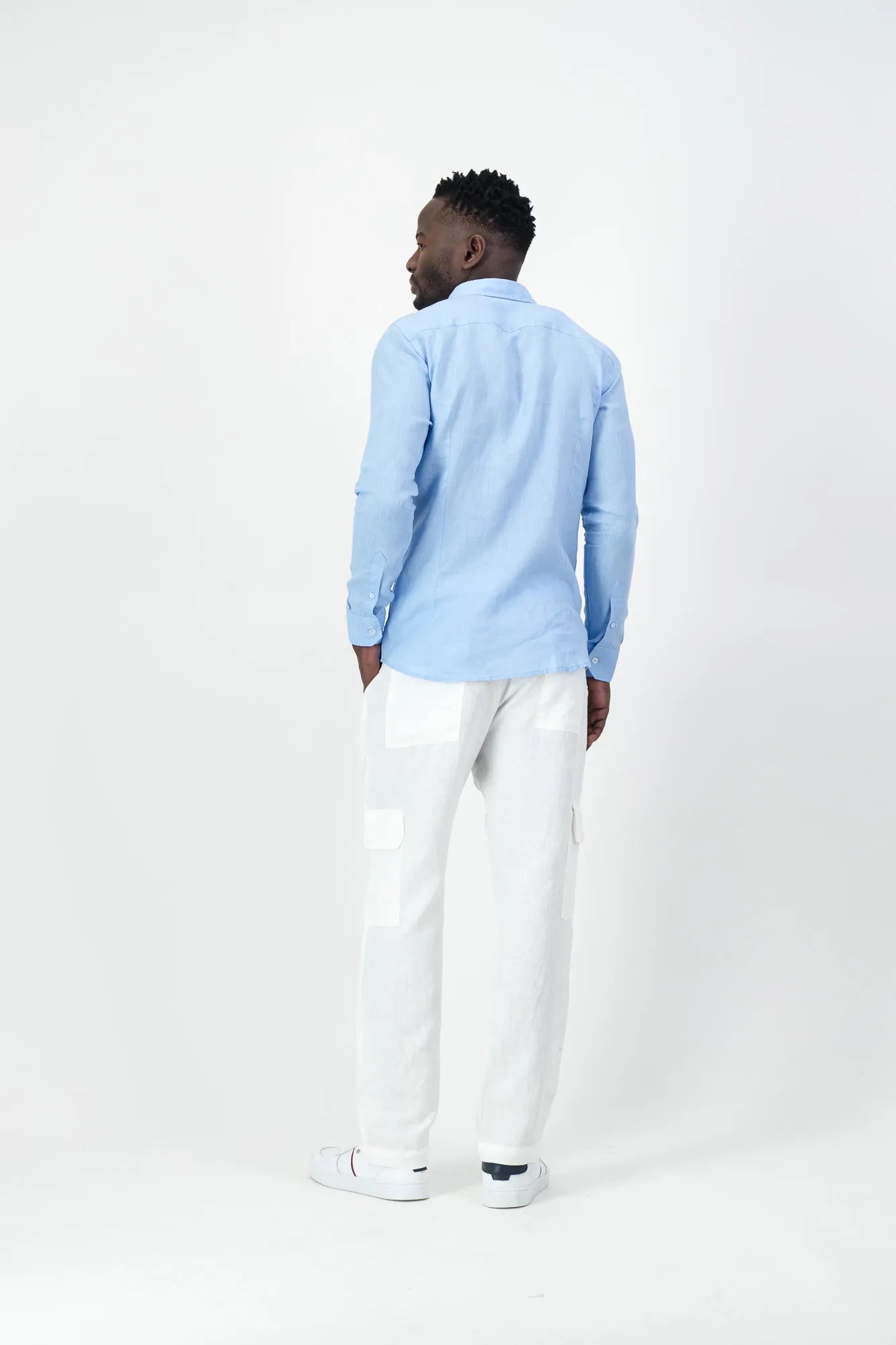 Corinth Linen Shirt - Blue