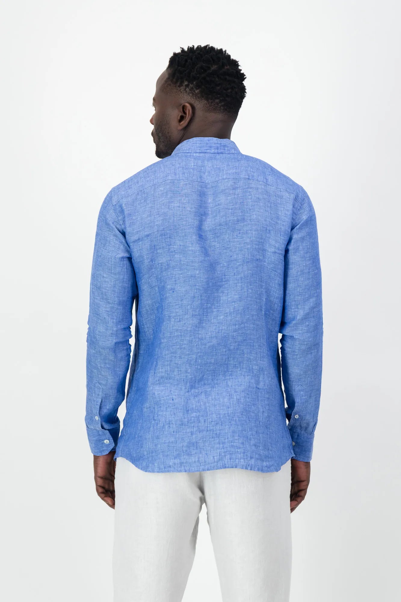 Corinth Linen Shirt - Denim Blue