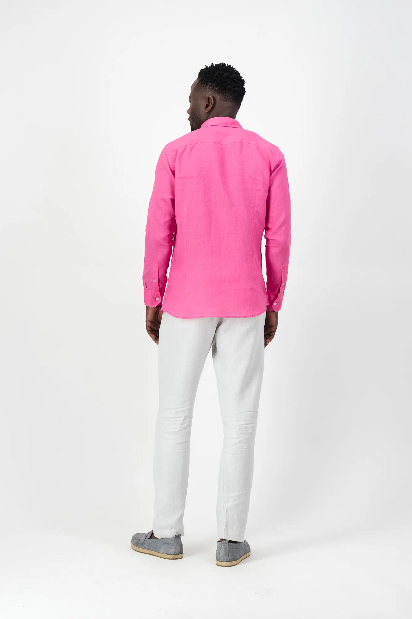 Corinth Linen Shirt - Pink