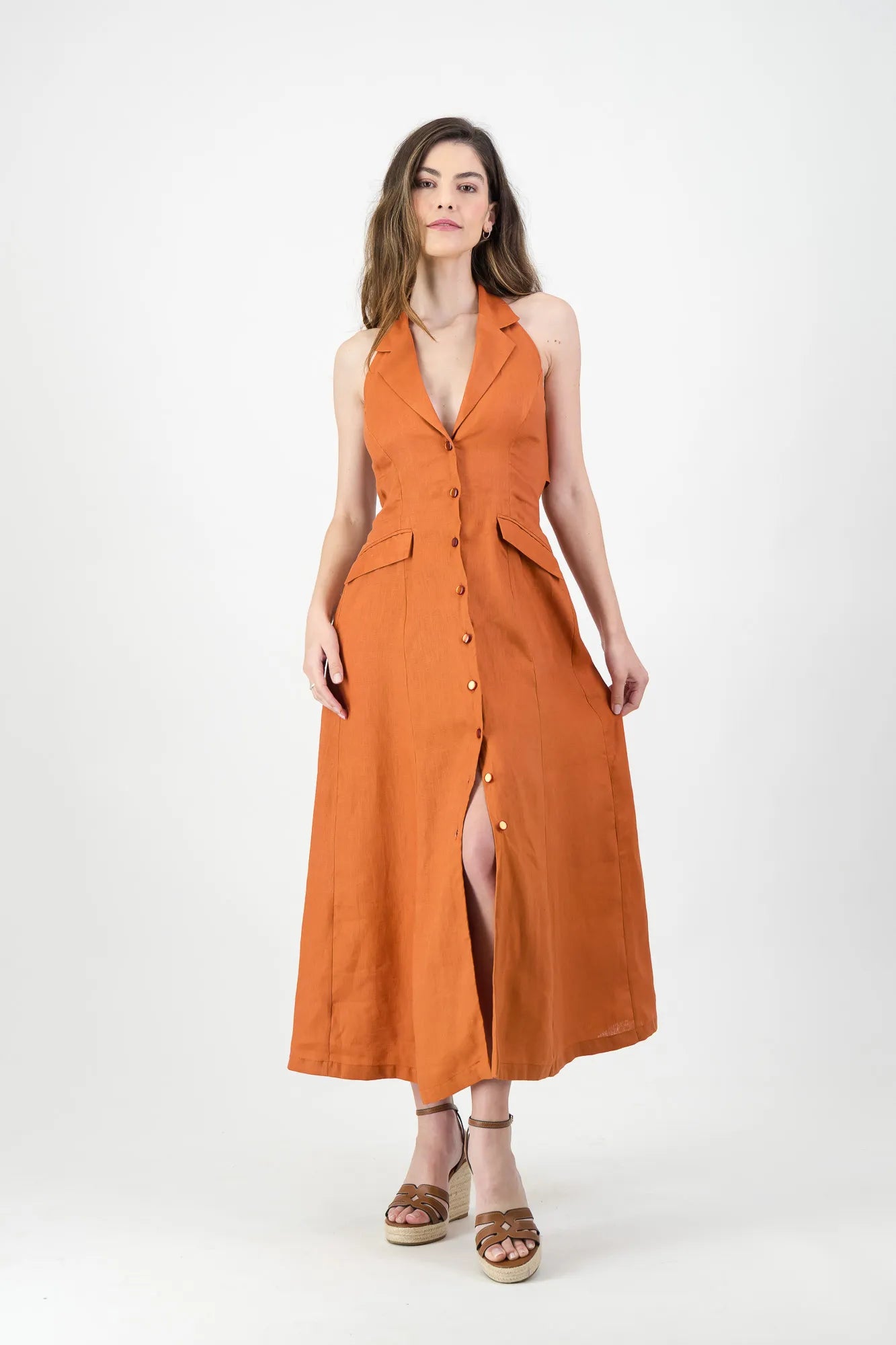 Évienne Linen Dress
