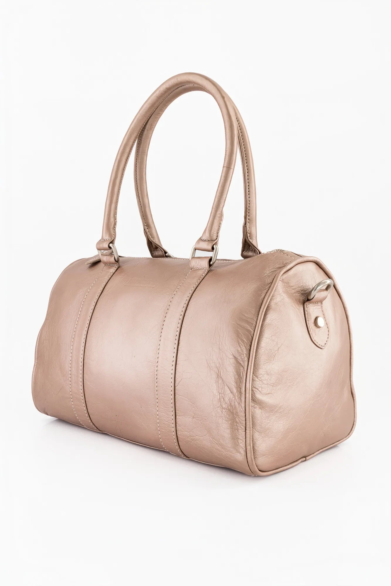 Finn Leather Bag - Silver Pink