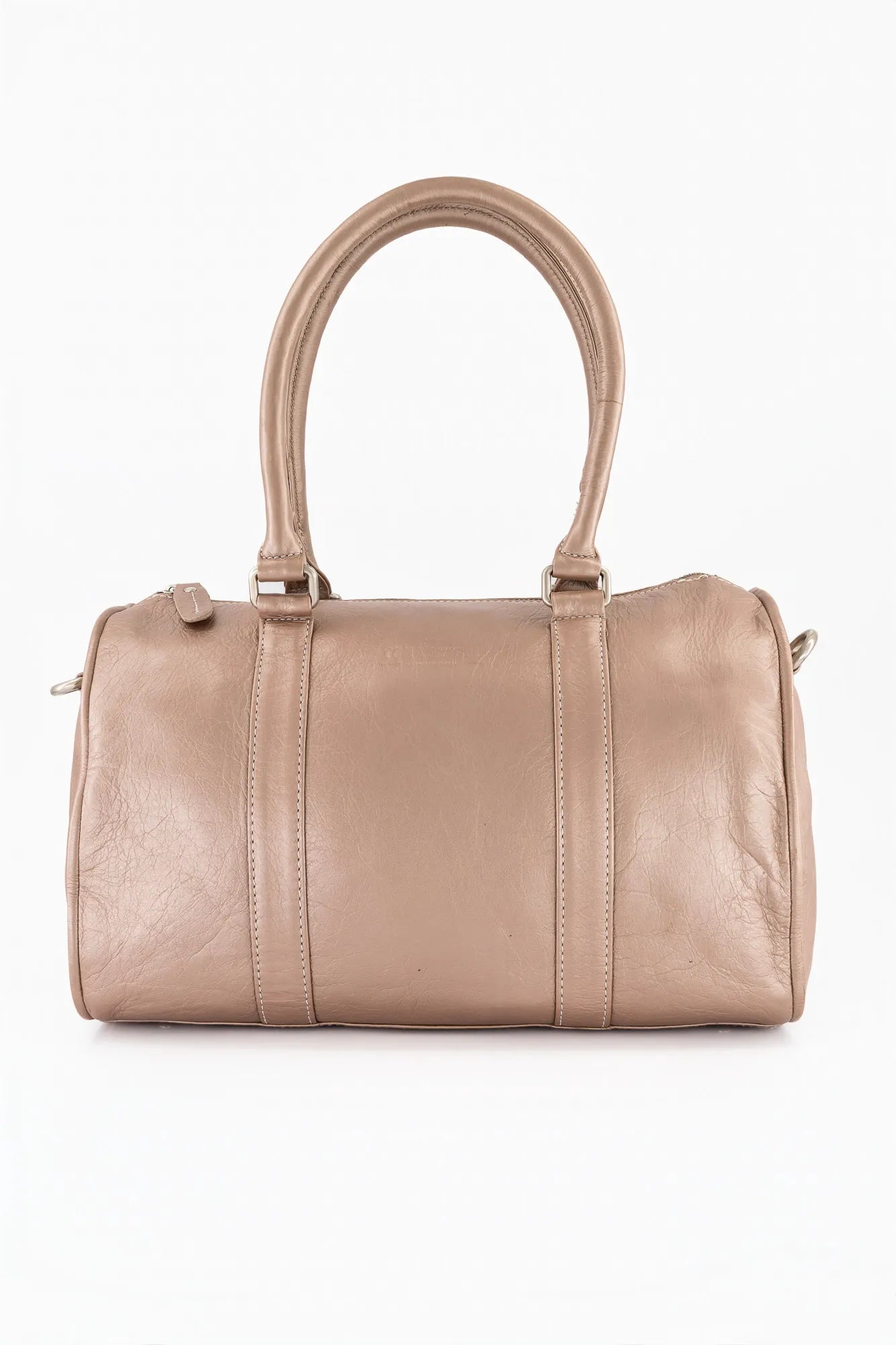 Finn Leather Bag - Silver Pink