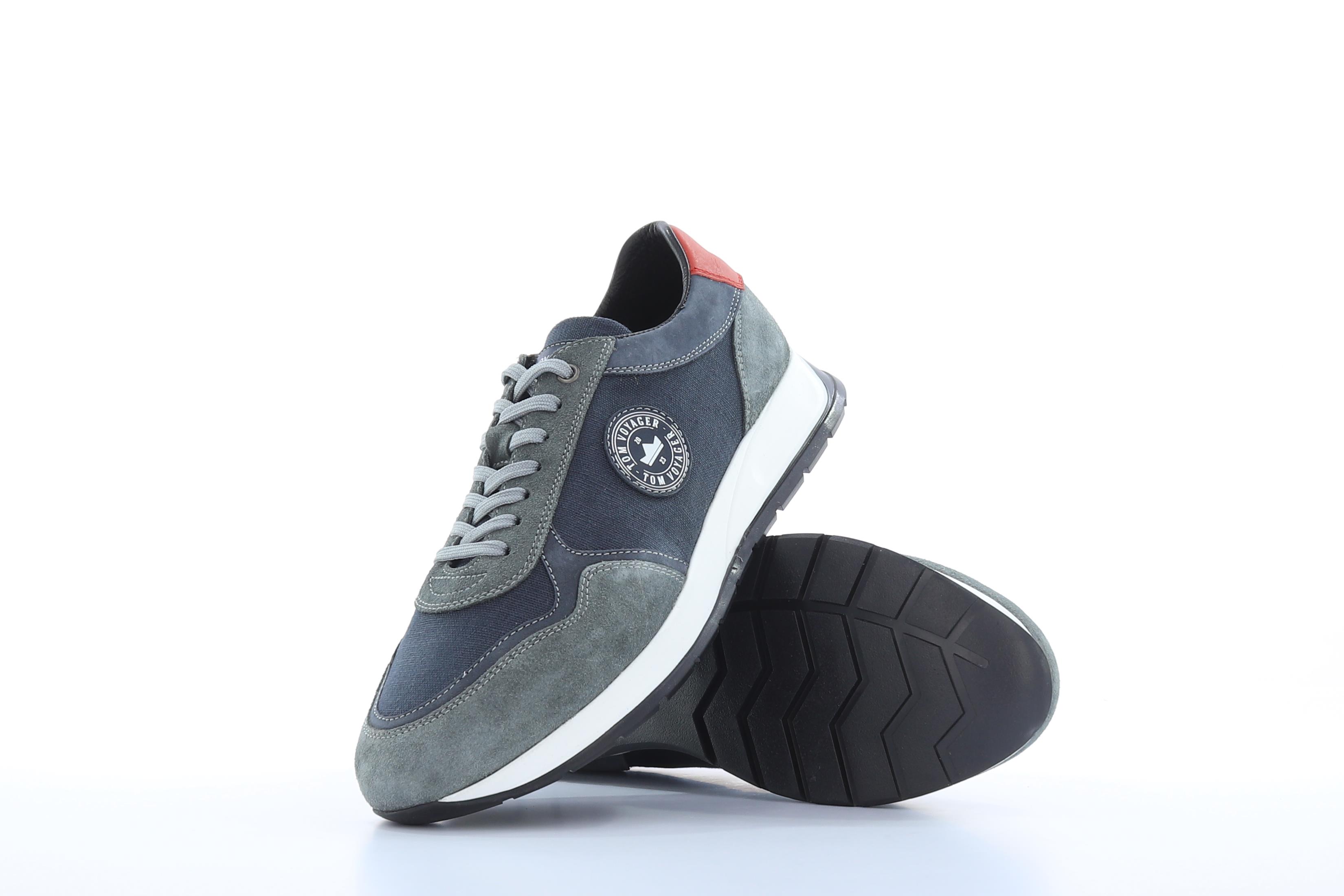 Tom Voyager Grey Denim Sneakers