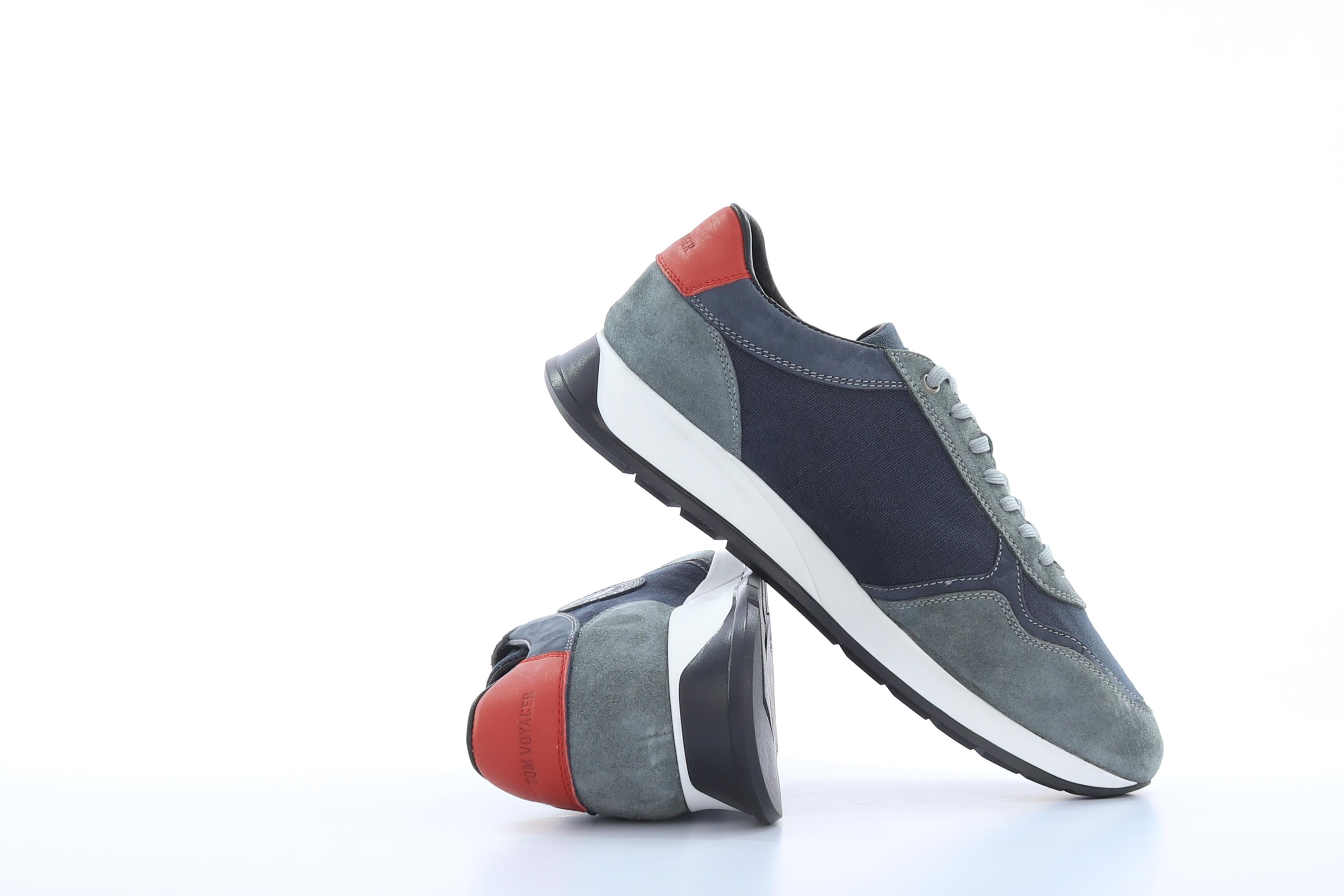 Tom Voyager Grey Denim Sneakers