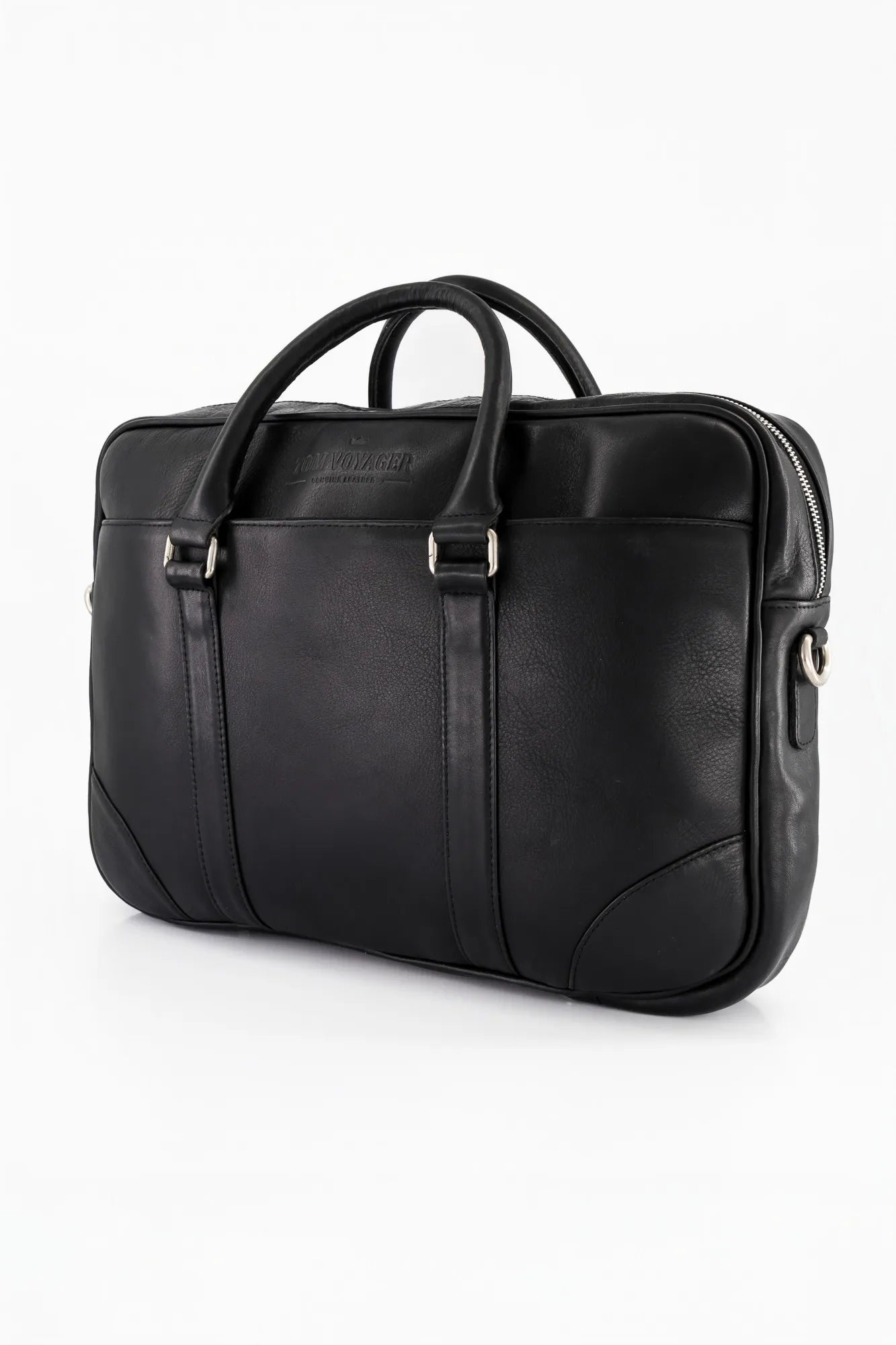 Hayden Messenger Bag aus Leder Dunkel Hellbraun