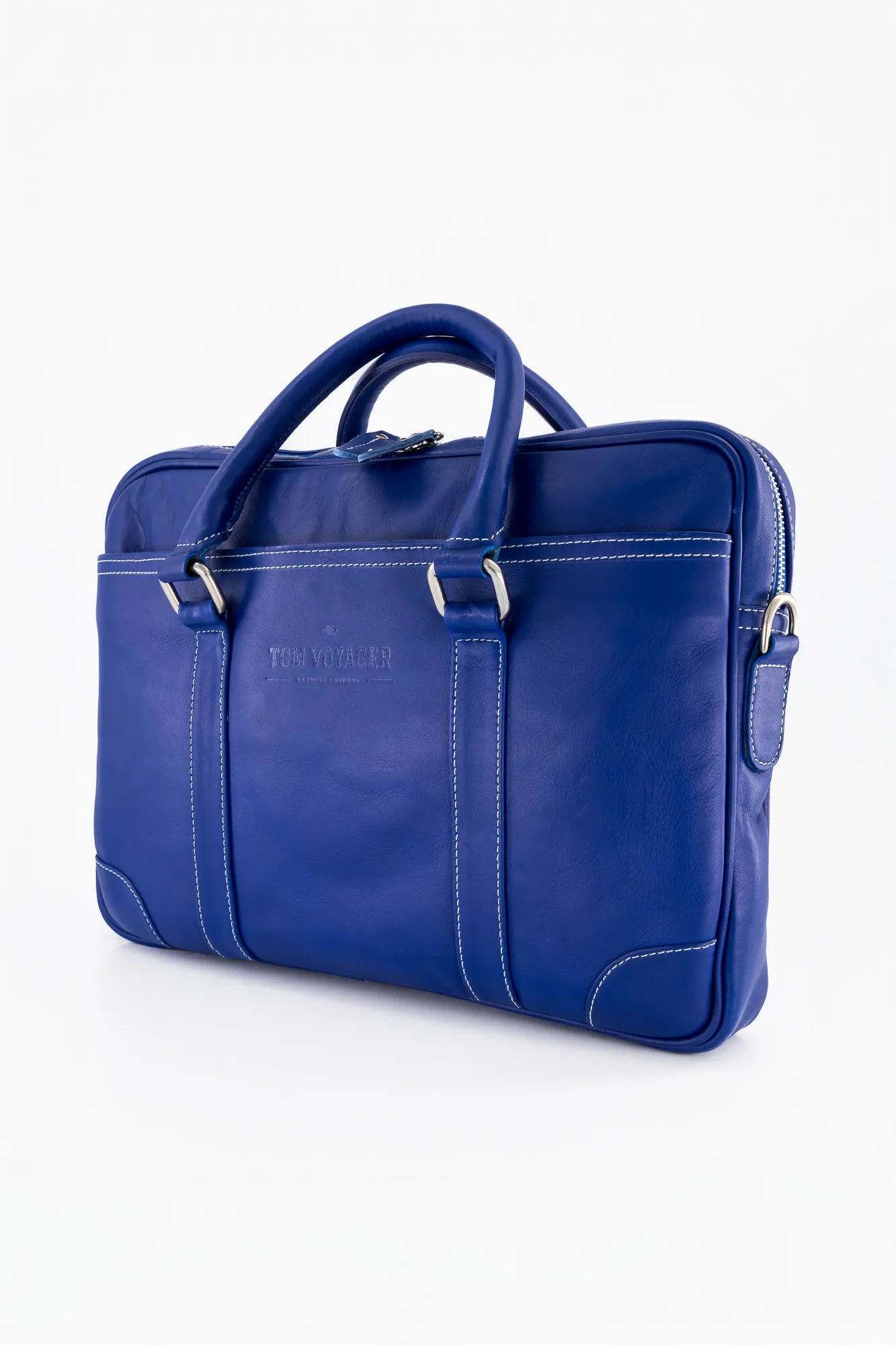 Hayden Messenger Bag aus Leder Dunkel Hellbraun