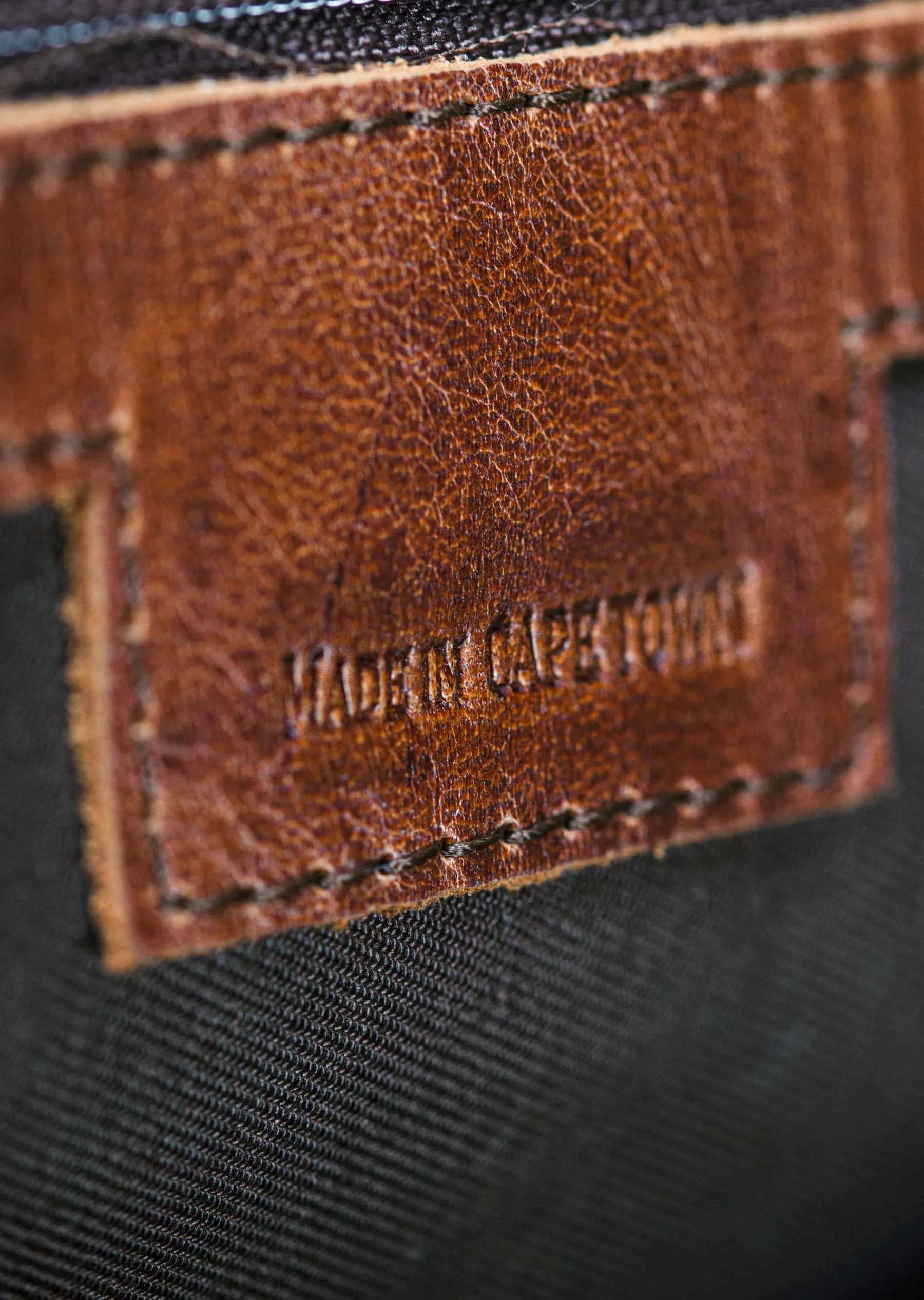 Made in Cape Town badge from the brand Tom Voyager.
