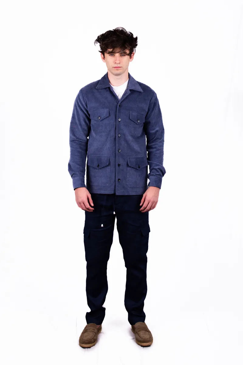 Tom Voyager Kyoto Corduroy Jacket - Blue - Alternate View