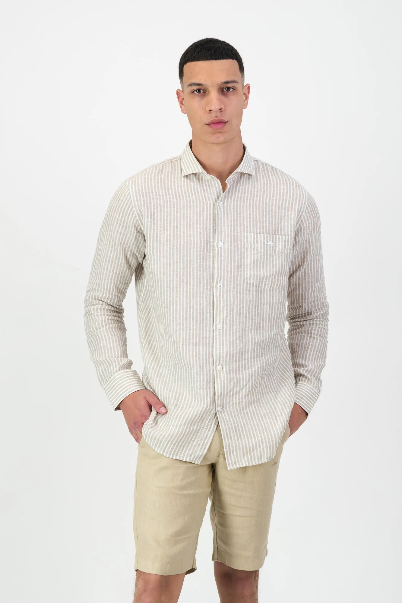 Porto Striped Beige Shirt