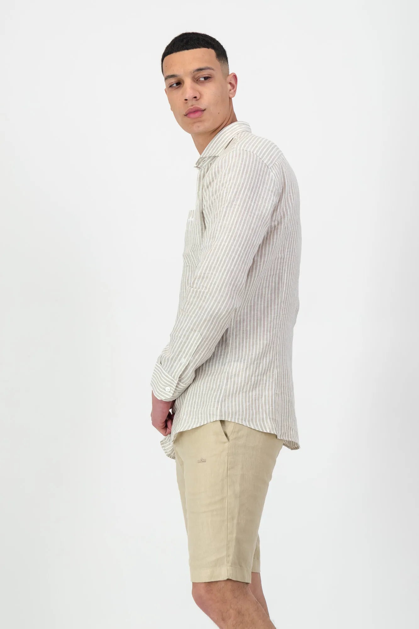Porto Striped Beige Shirt