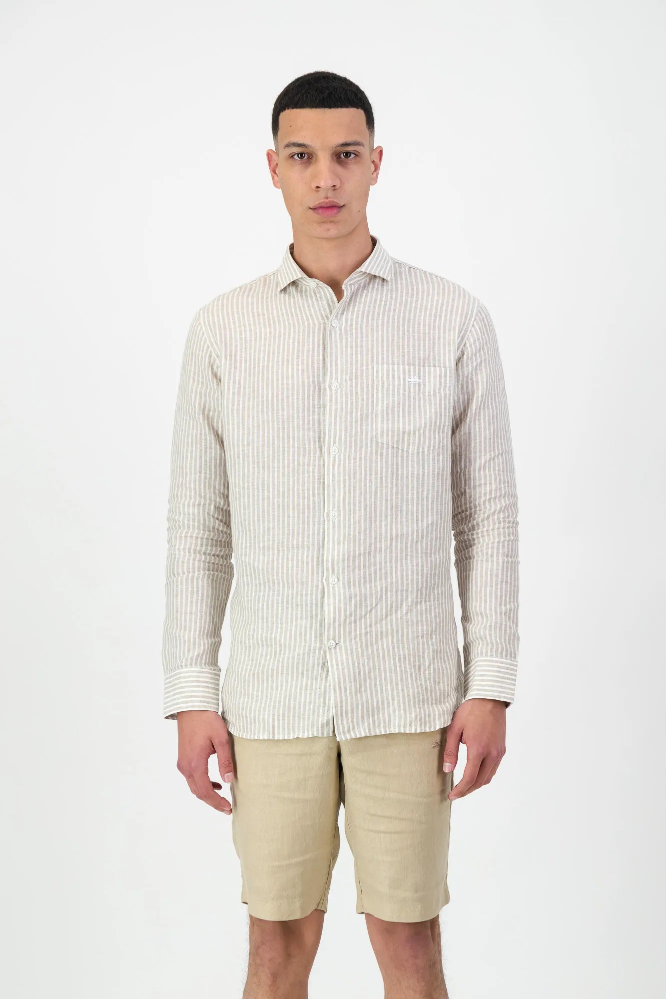 Porto Striped Beige Shirt