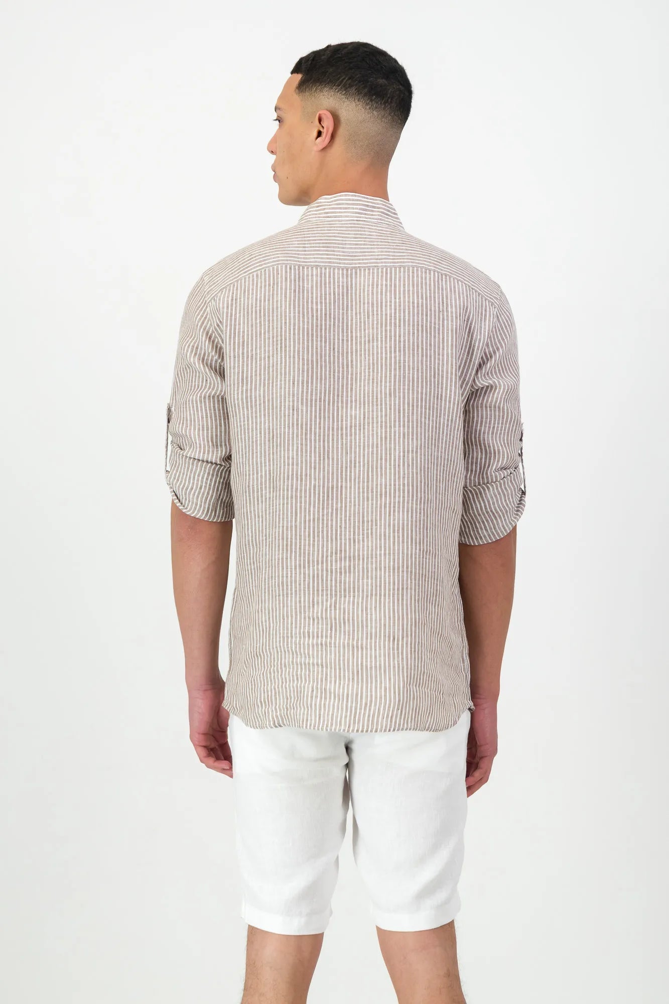 Rhodes Striped Shirt - Beige