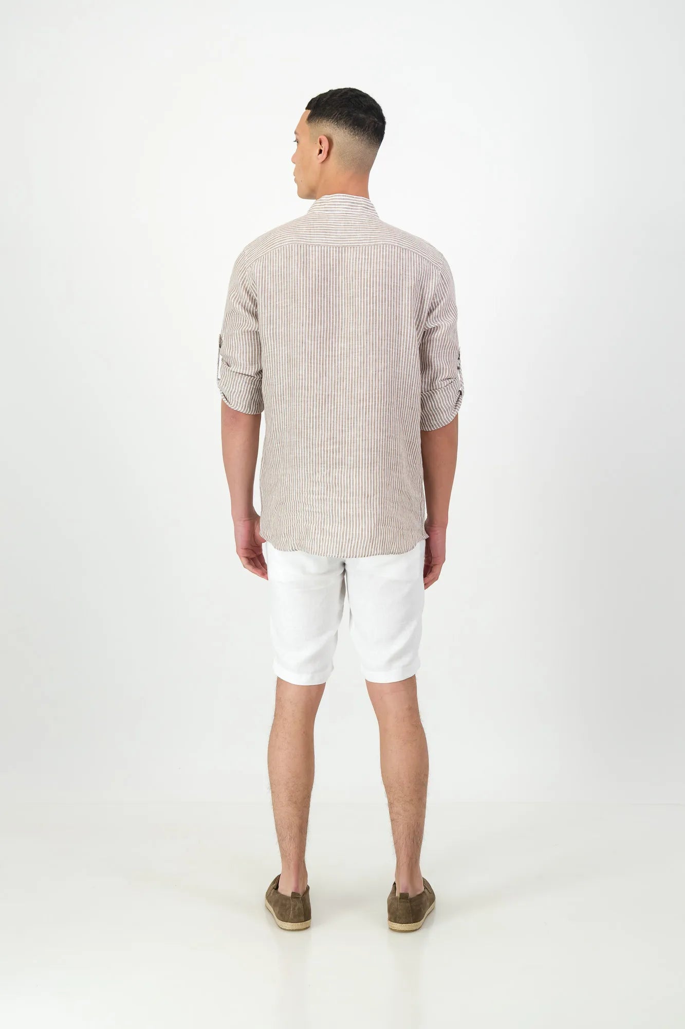 Rhodes Striped Shirt - Beige