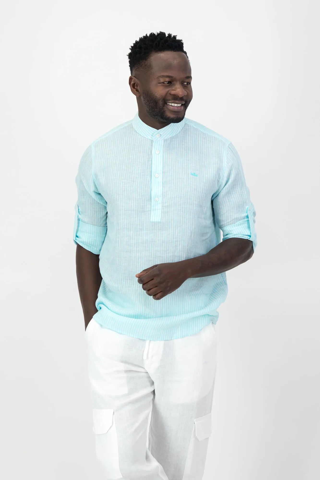 Rhodes Striped Shirt - Mint