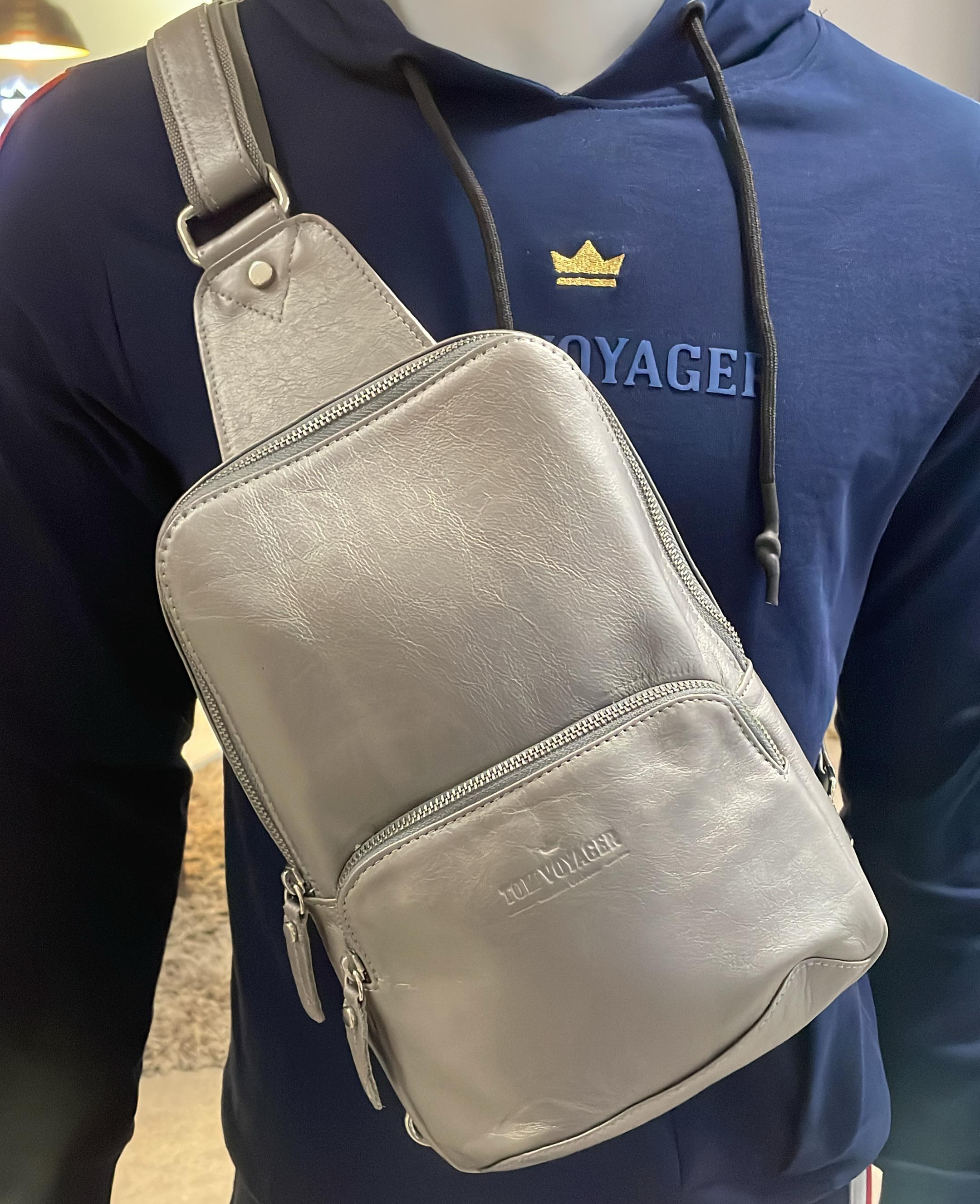 Tom Voyager Sling Bag - Silver