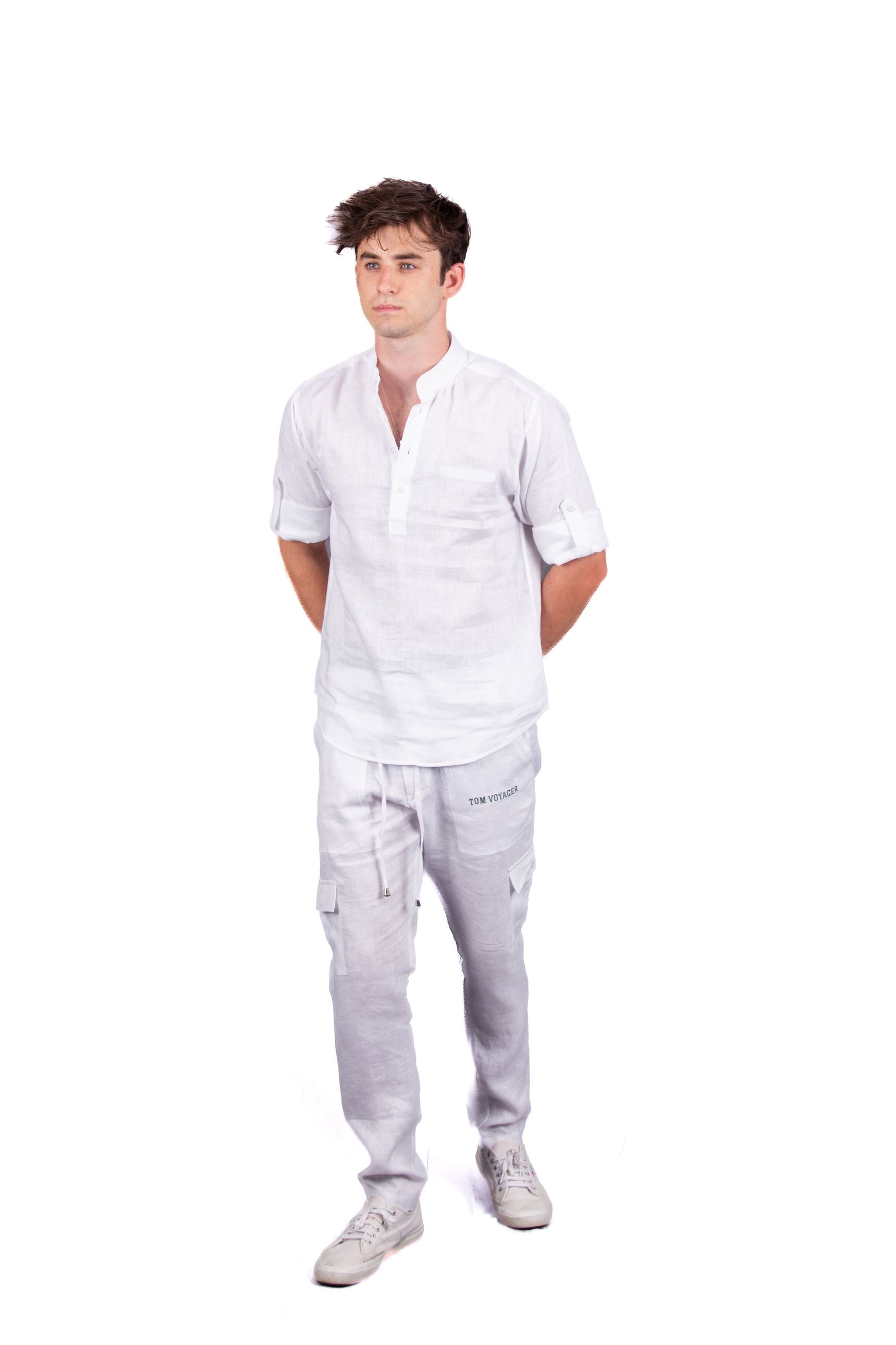 Flush mens linen shirts - linen shirts - white 2 - stylish and perfect for every occasion