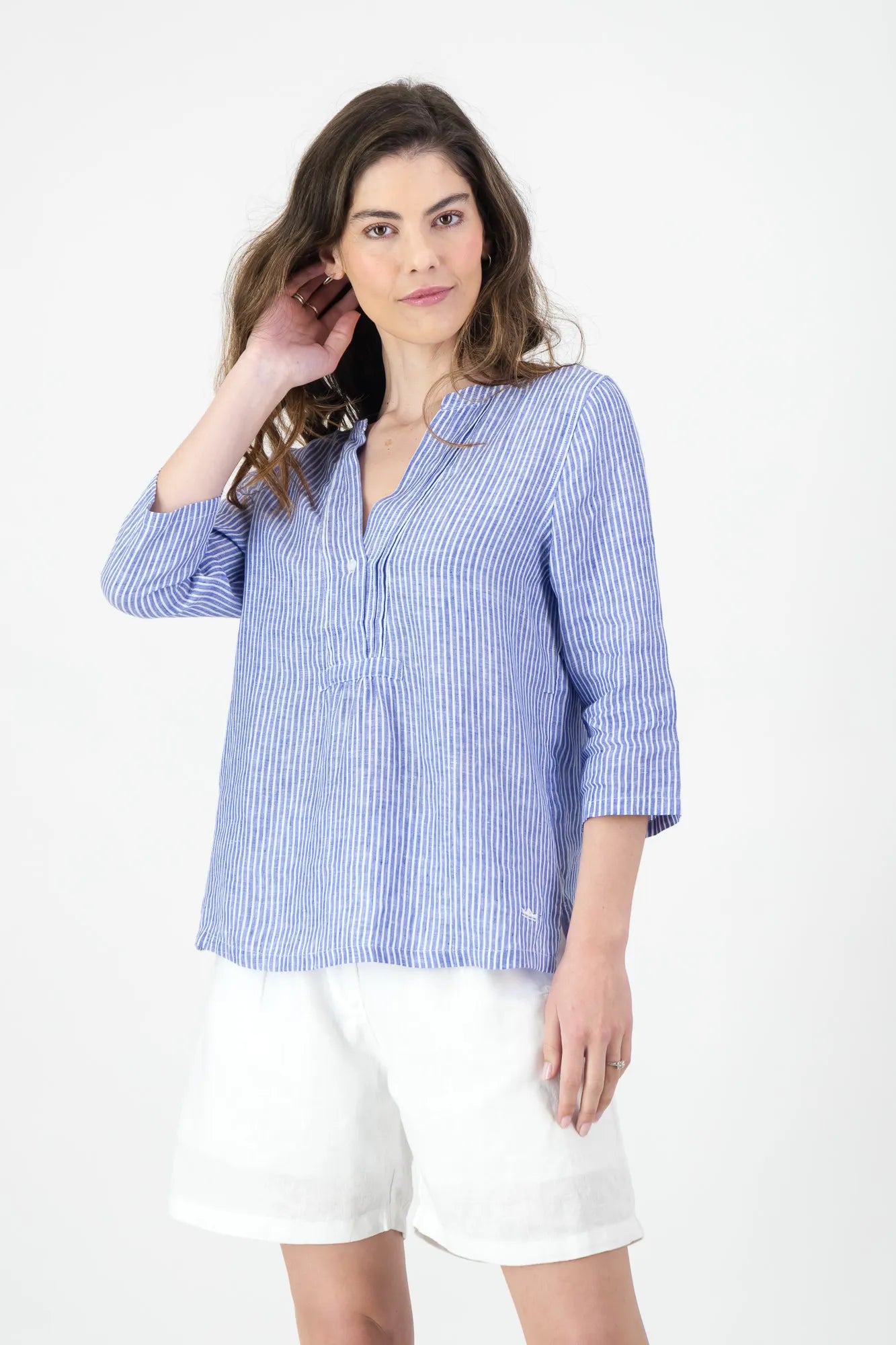 Celeste Linen Ladies Shirt