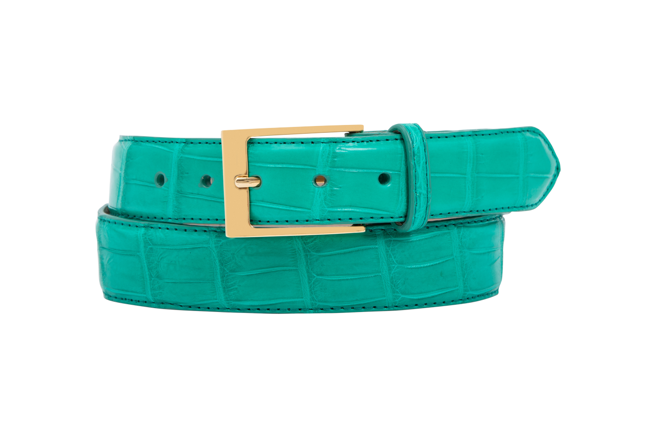 Croc Leather Belt