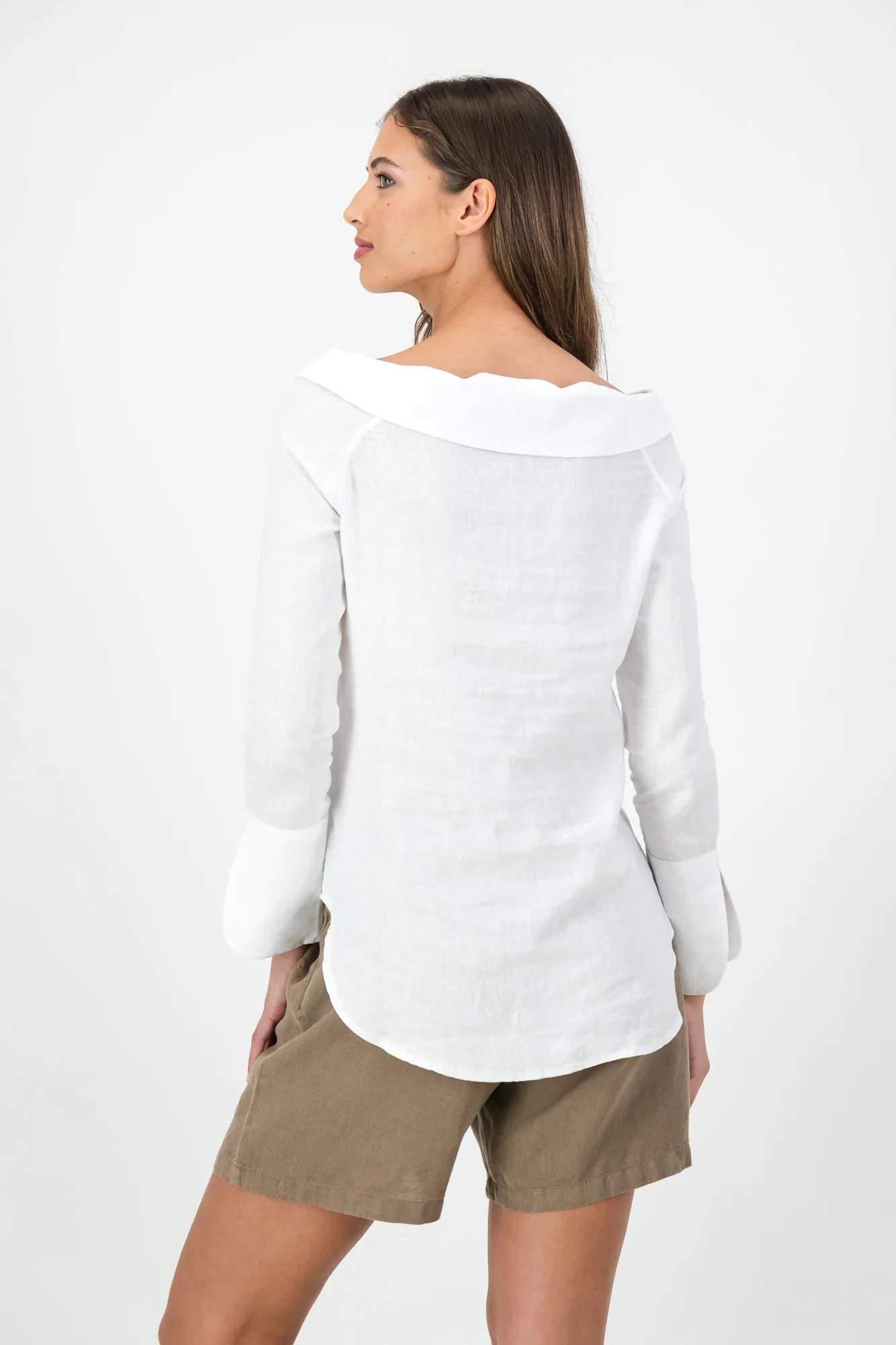 White Bertha Collar Shirt