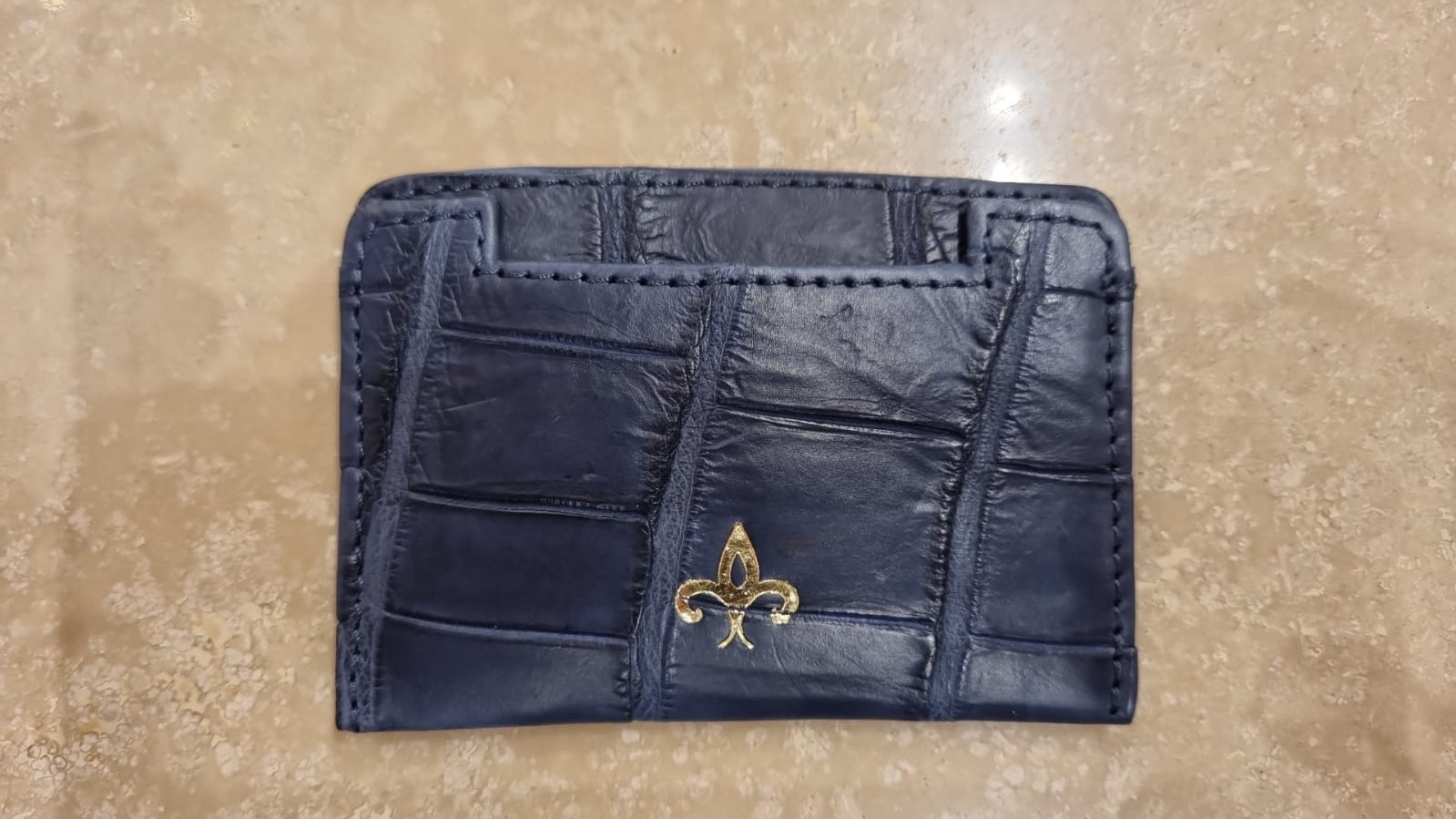 Onyx Oval Card Holder