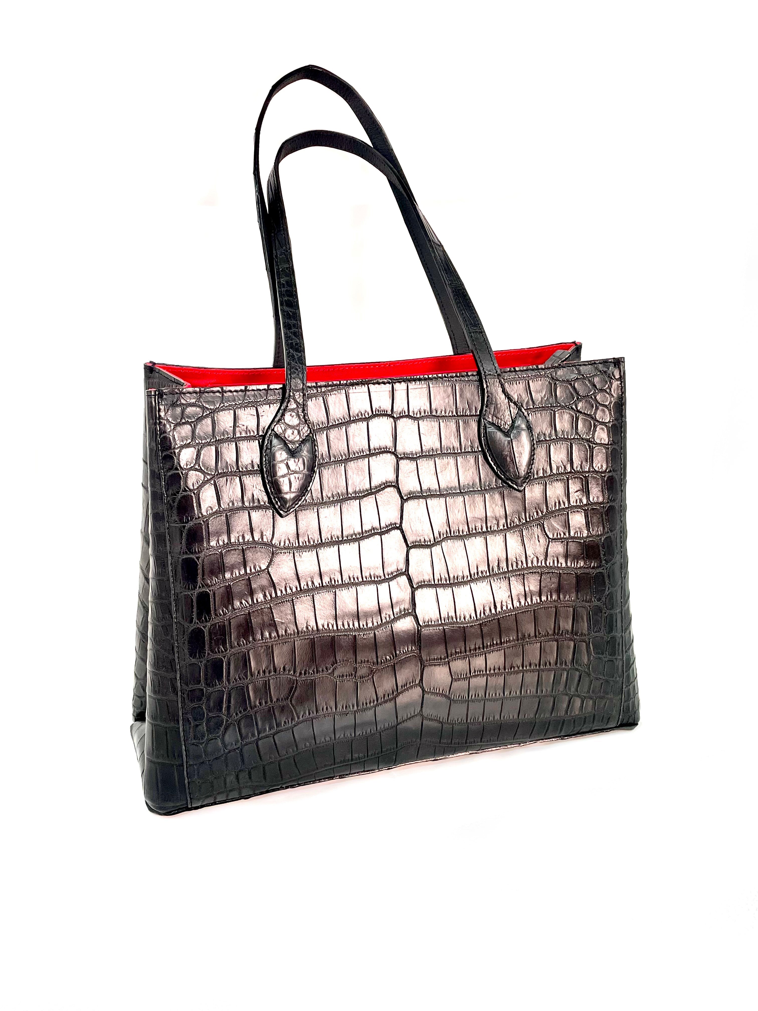 Black Onyx Leather Bag - Tom Voyager SA