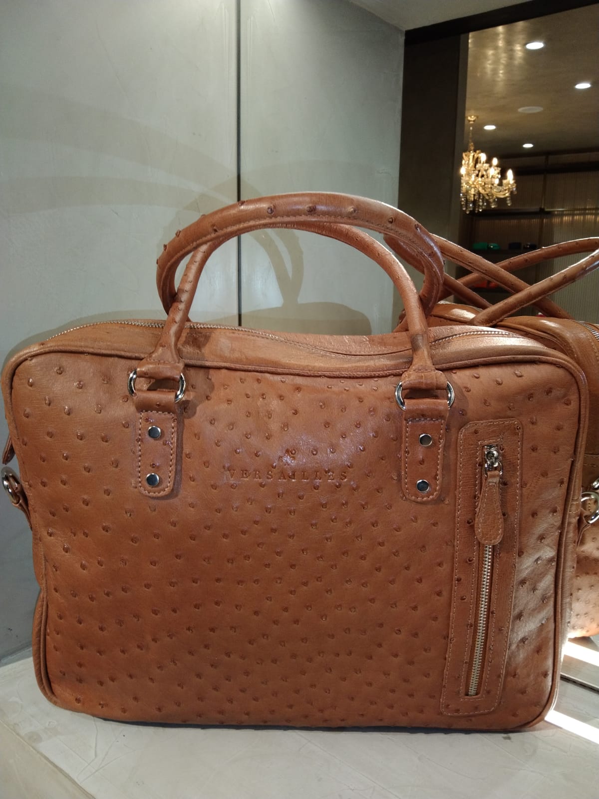 Emerald Ostrich Leather Bag