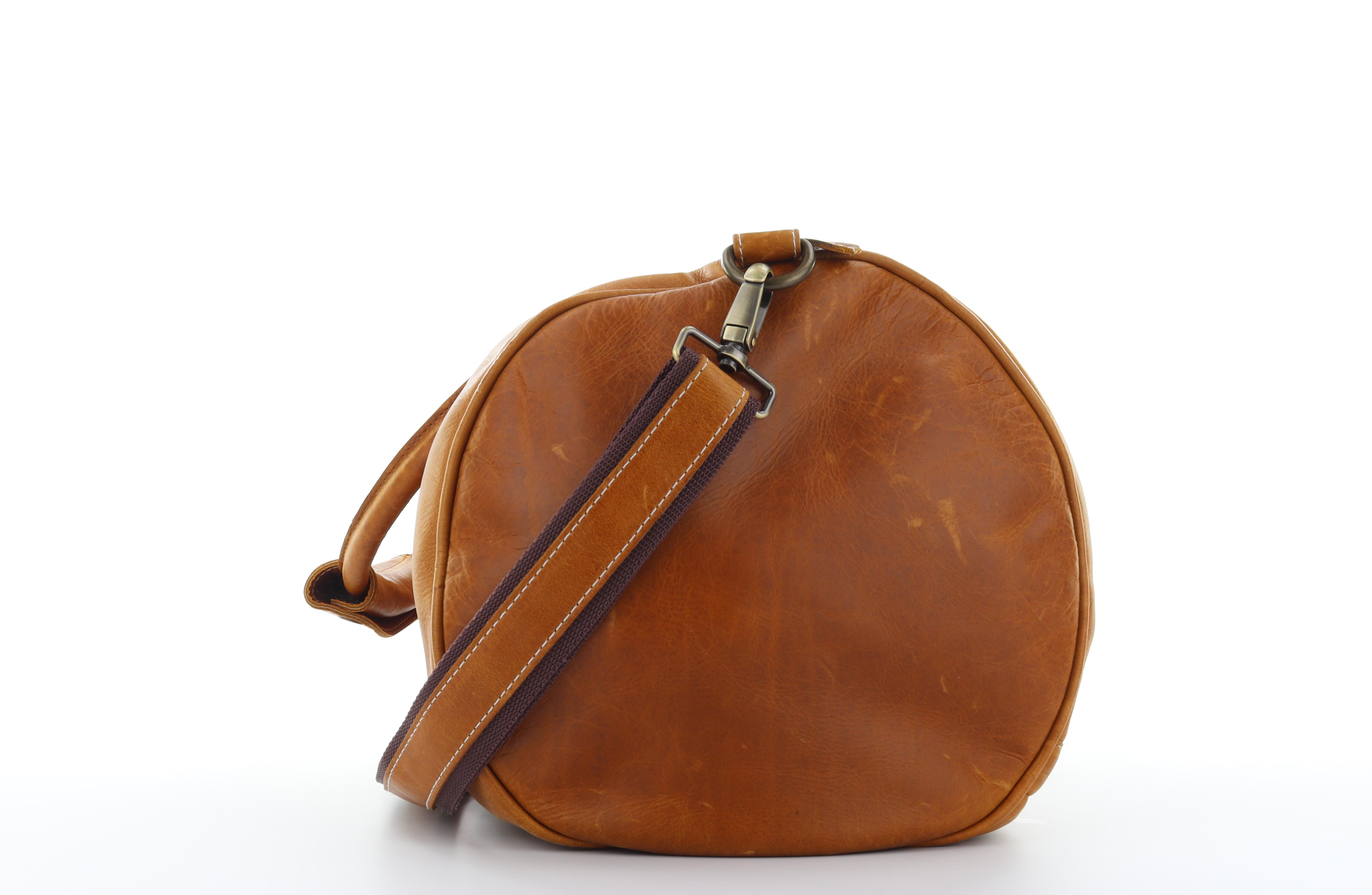 Chapman Leather Travel Bag - Brown