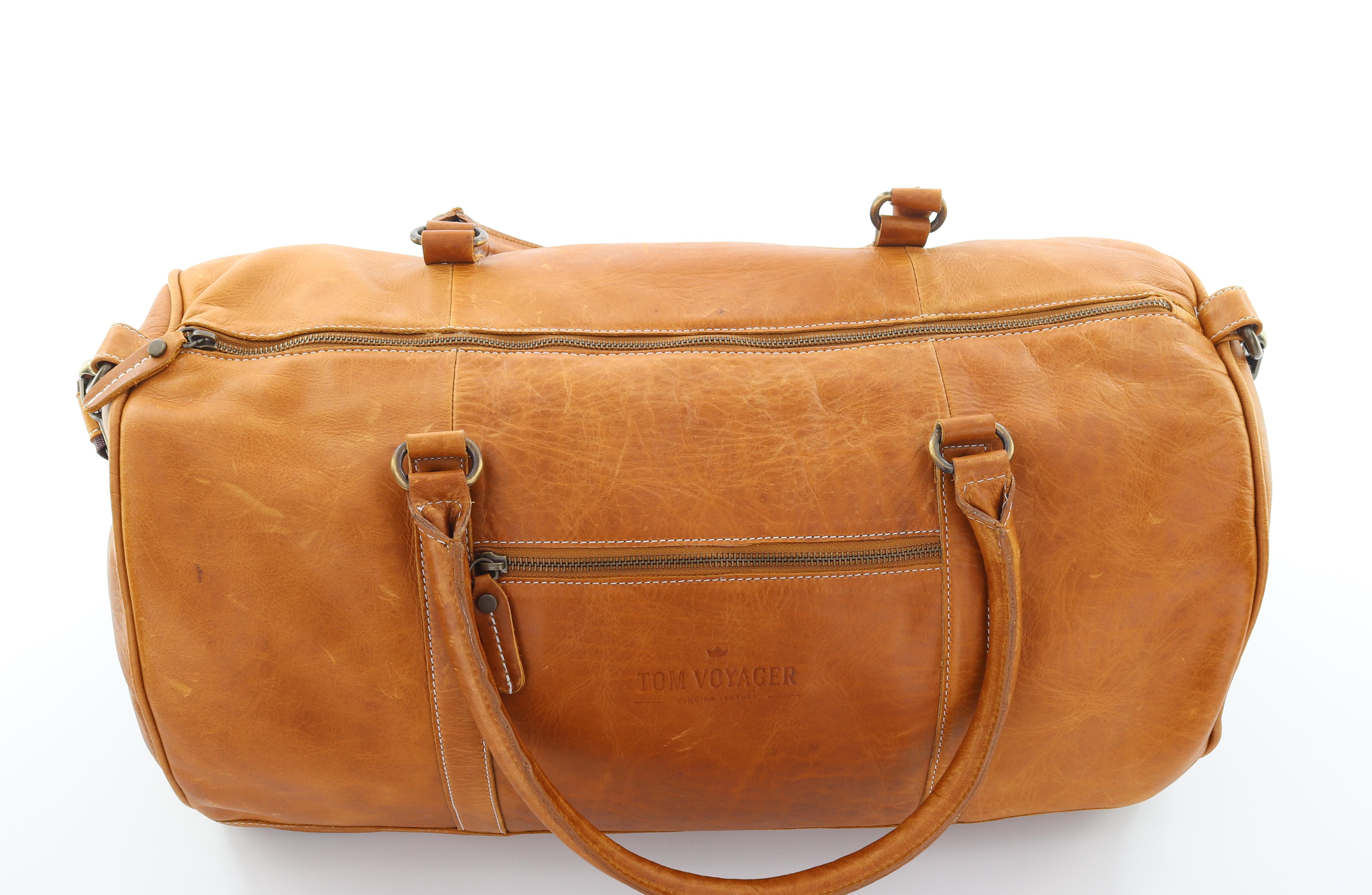 Chapman Leather Travel Bag - Brown