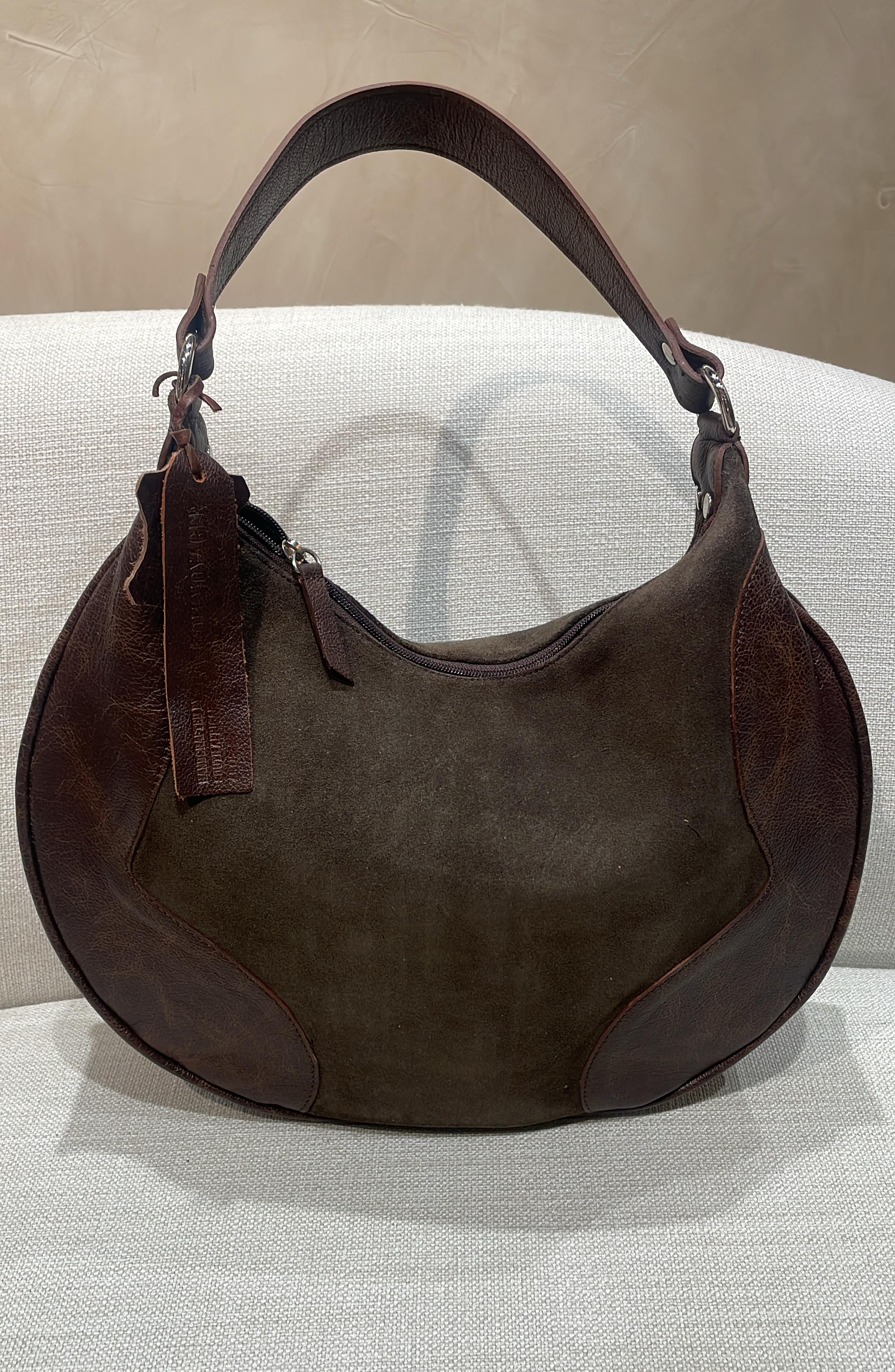 Nadia Suede & Leather Bag