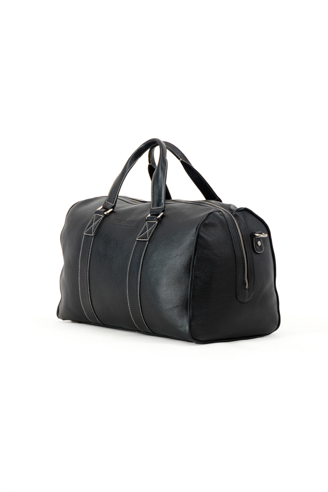 Aldrich Genuine Leather Duffel Bag Black