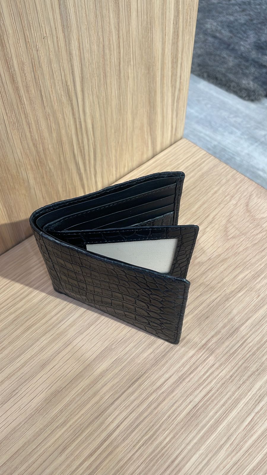 Alden Croc Leather Wallet