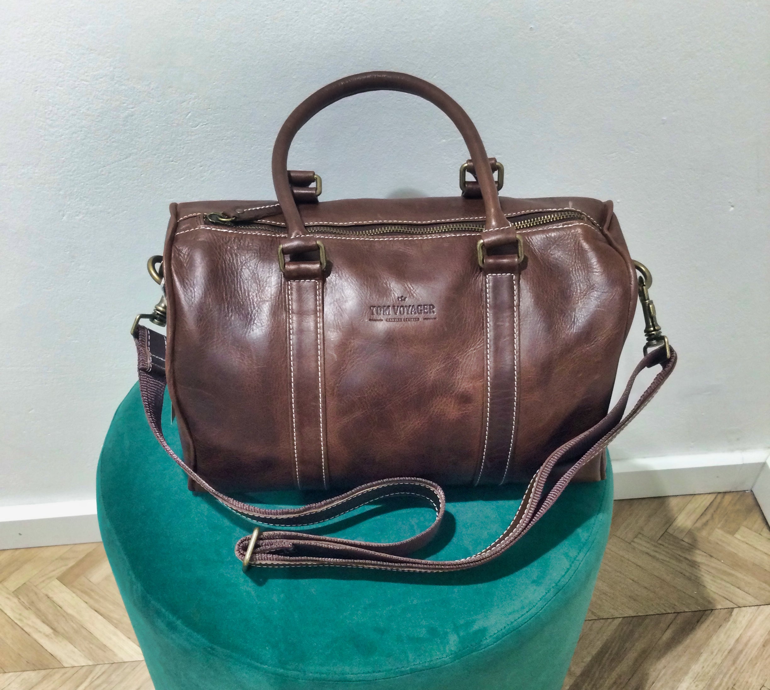 Borsa in pelle Finn - Marrone chiaro