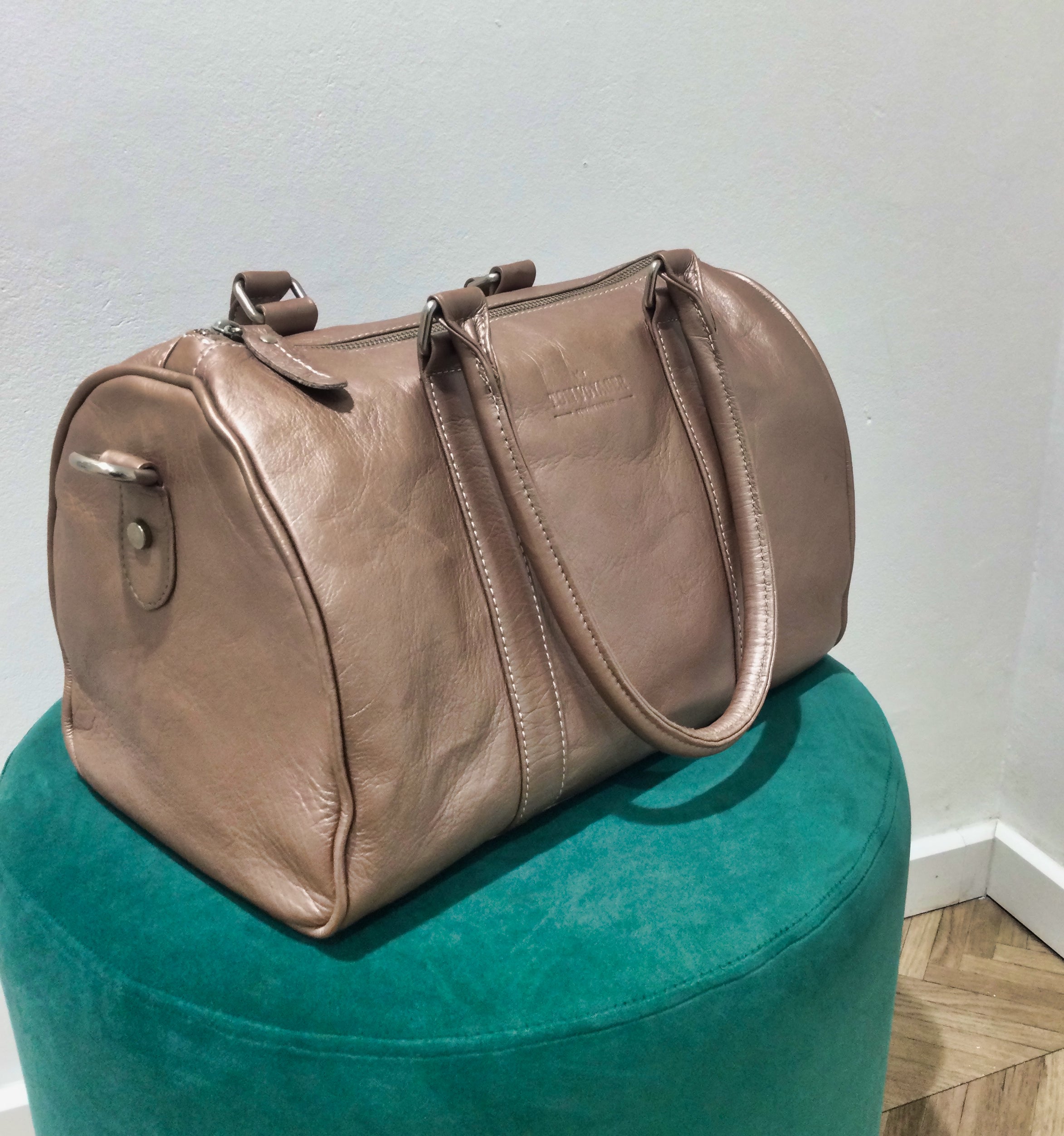 Finn Leather Bag - Silver Pink