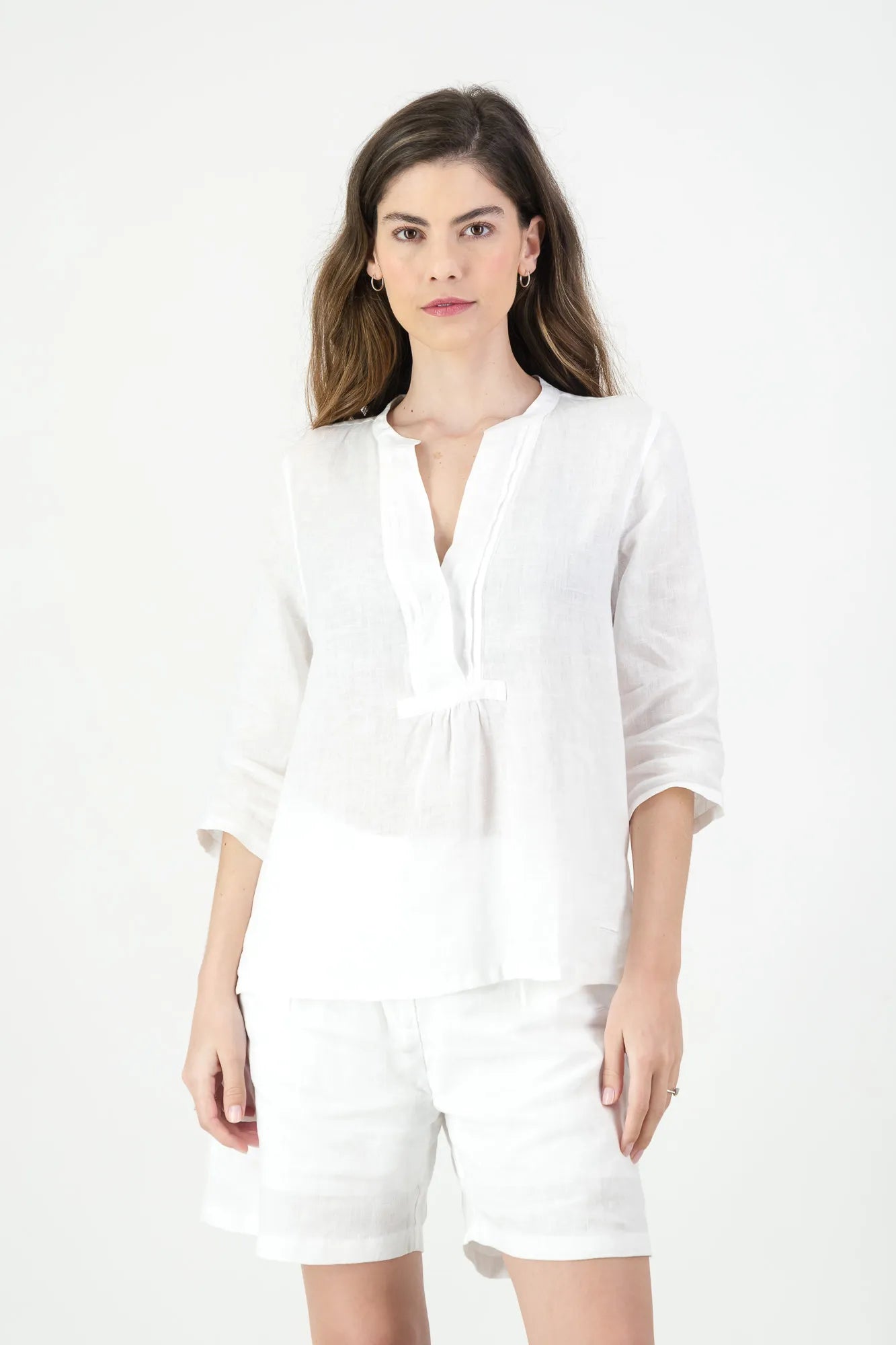 Camellia Linen Ladies Shirt