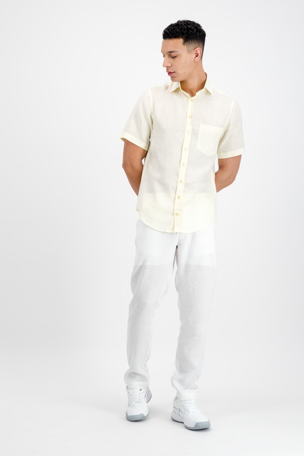Cannes Linen Short-Sleeve Shirt