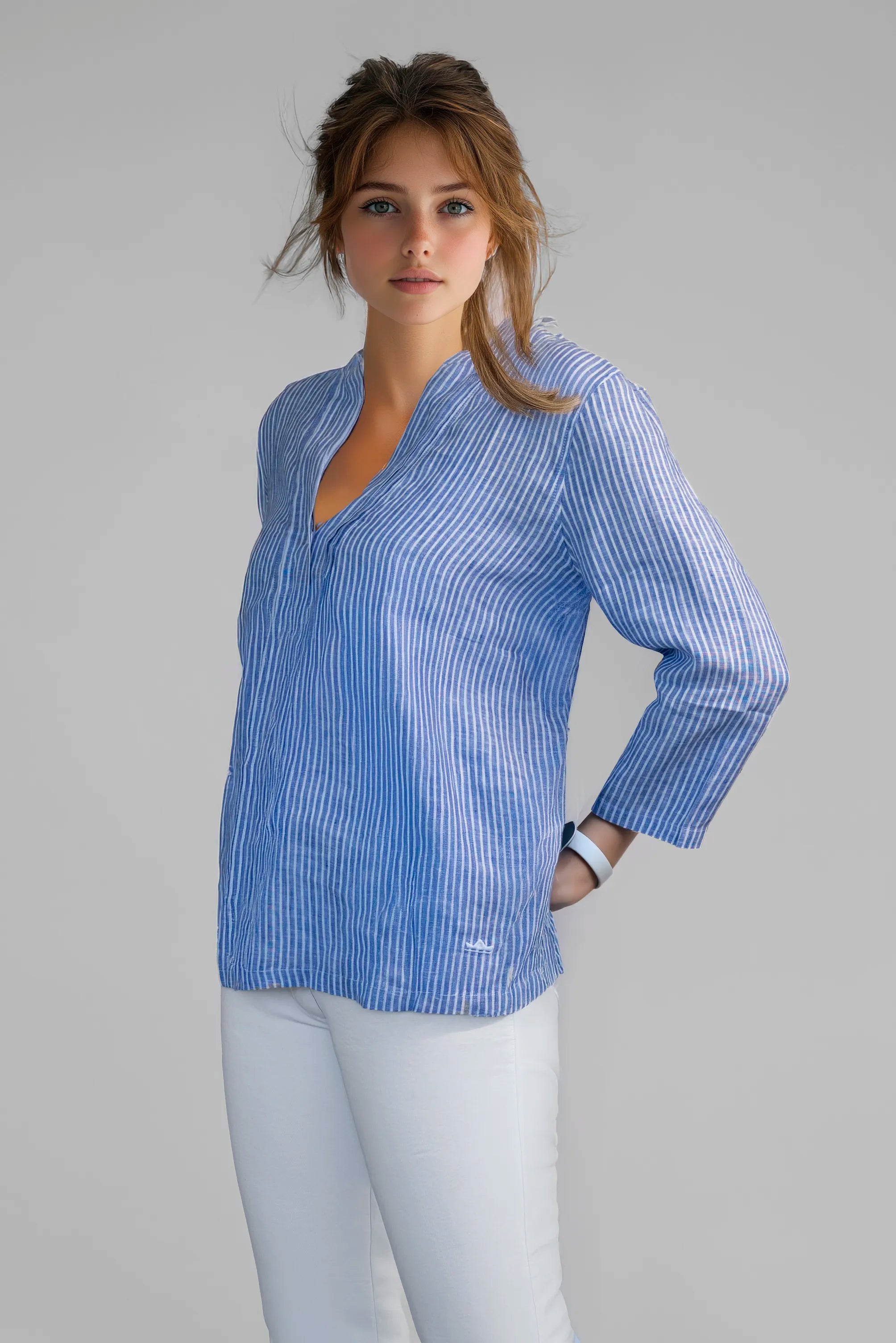 Celeste Linen Ladies Shirt