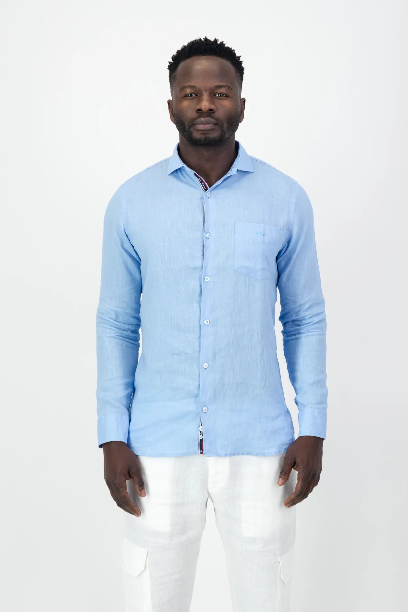 Corinth Linen Shirt - Blue