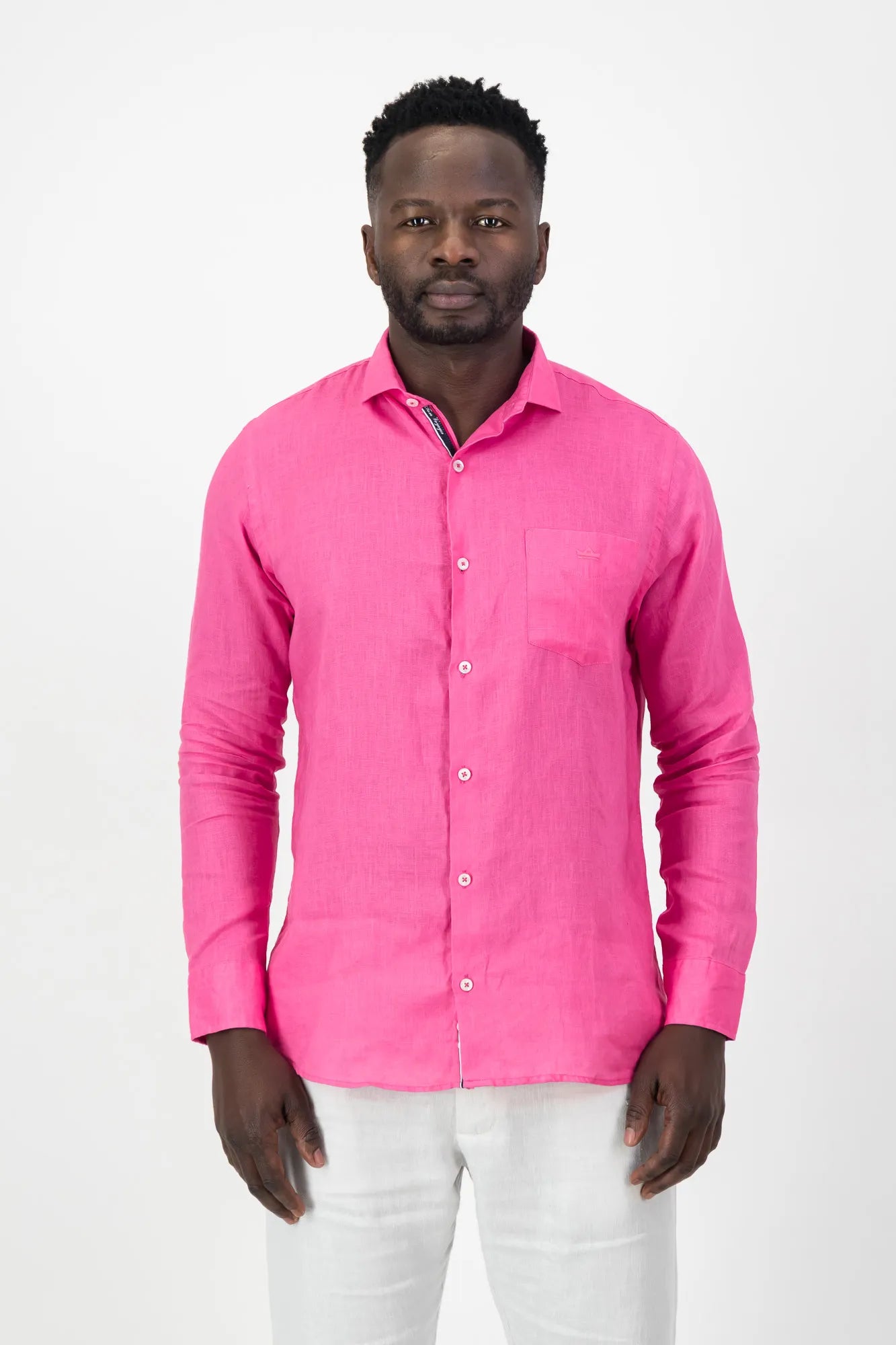 Corinth Linen Shirt - Pink