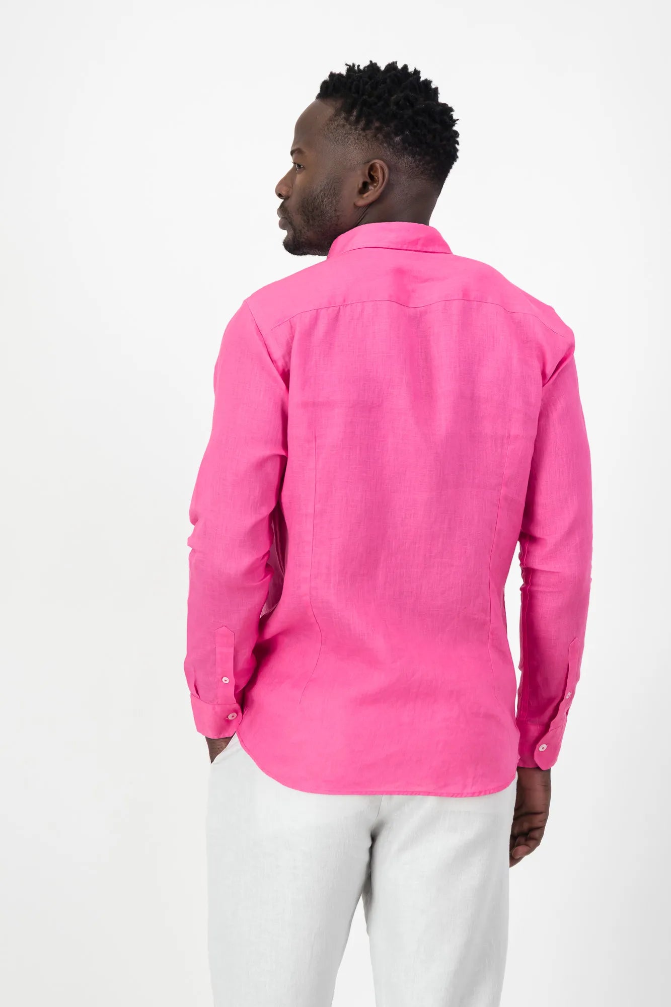 Corinth Linen Shirt - Pink