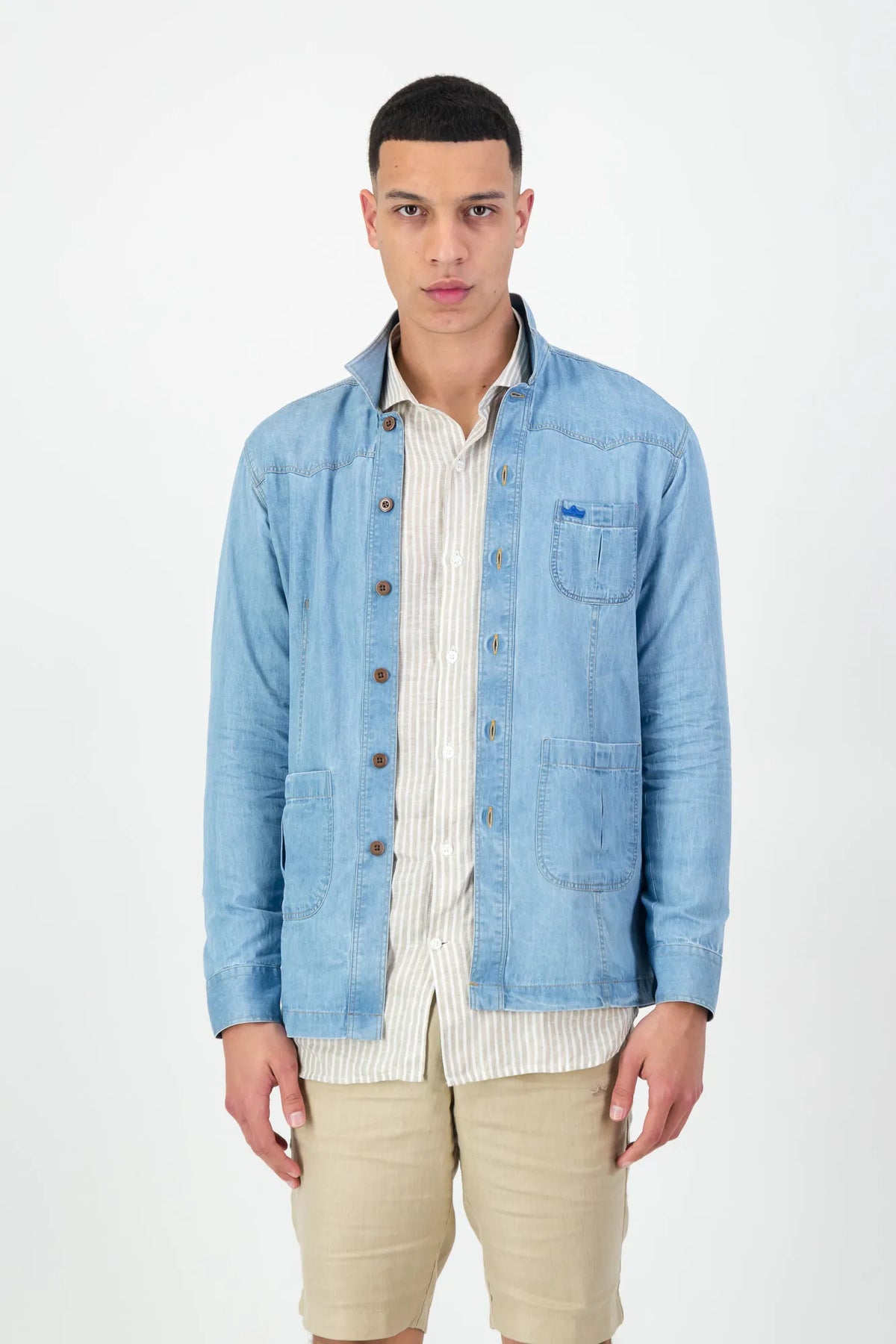 Tom Voyager Dukhan Denim Jacket | Linen Blend SA