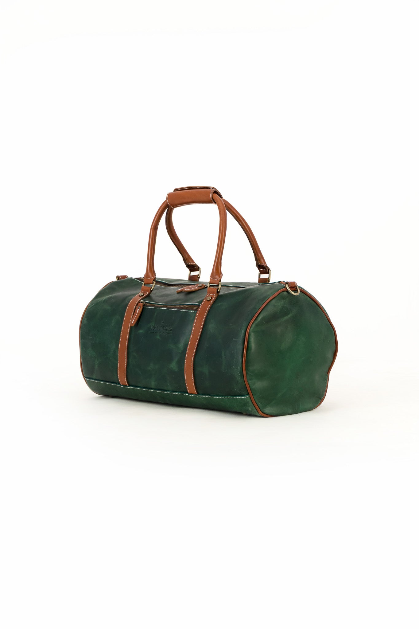 Tom Voyager Emerald Green Duffel Bag | Leather Duffel Bag SA