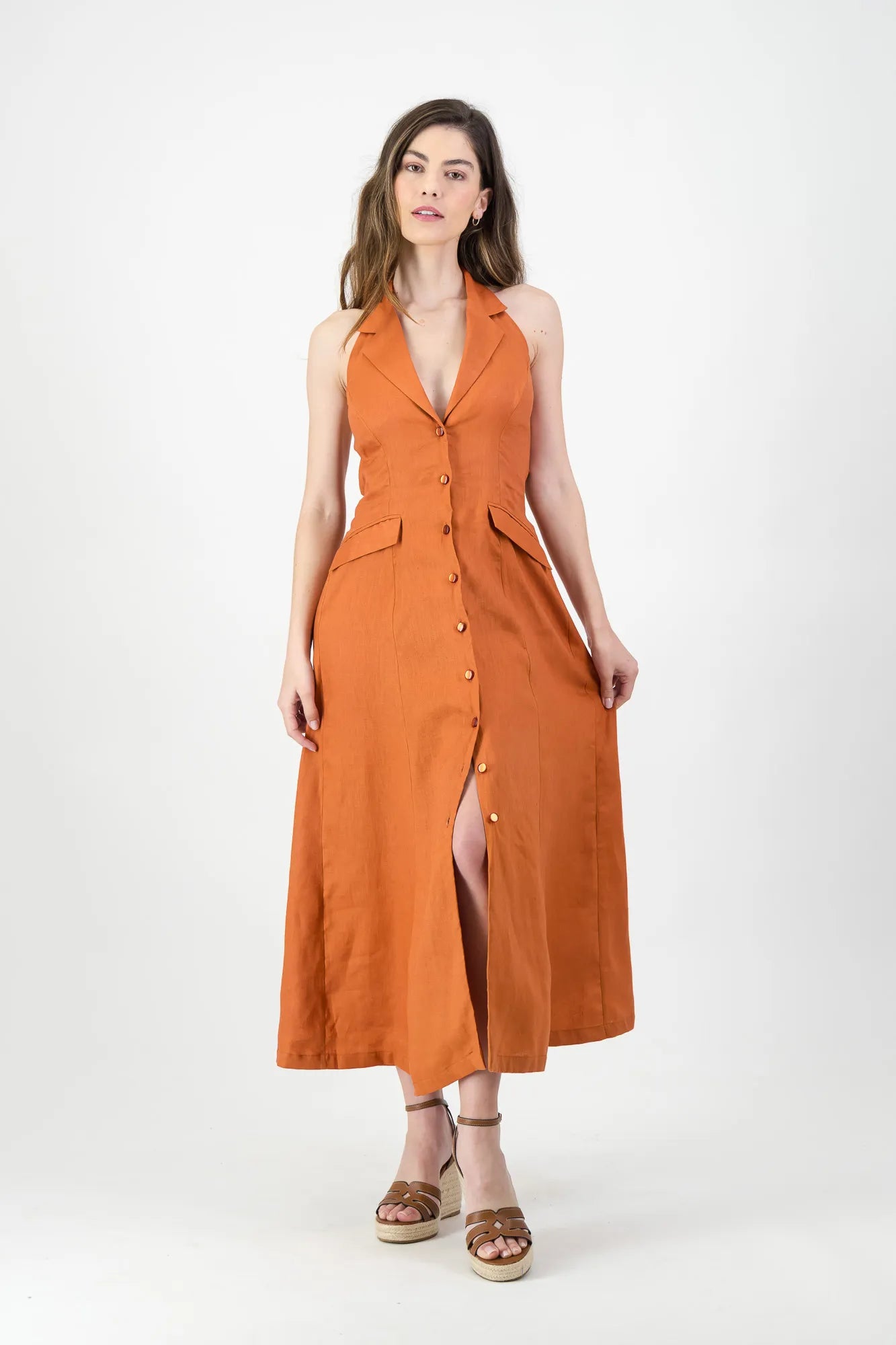 Évienne Linen Dress