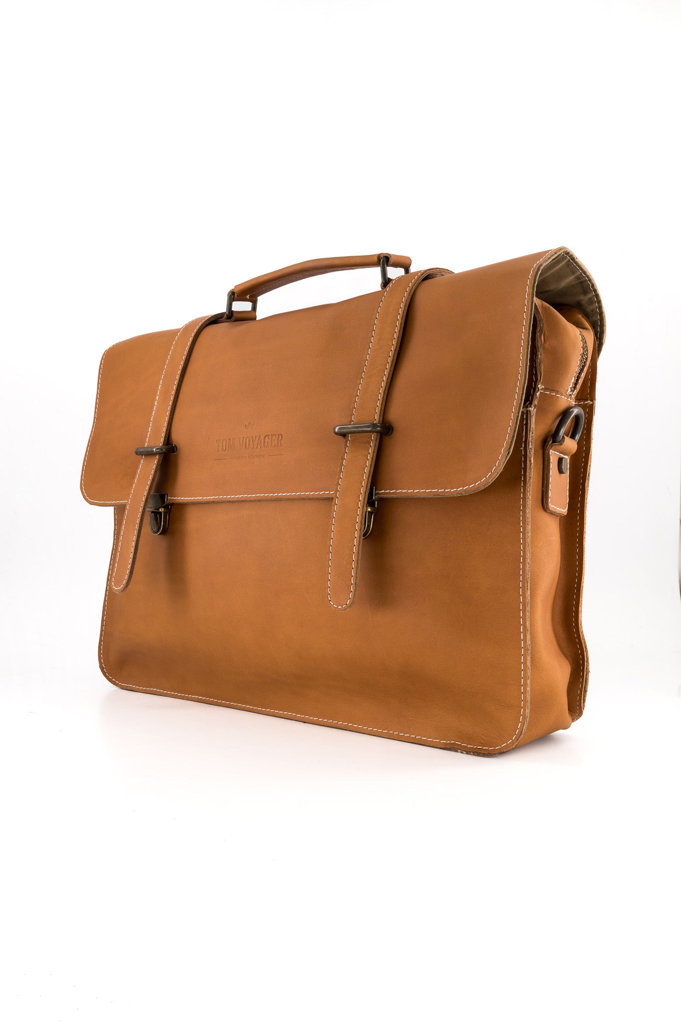 Huckleberry Leather Bag Light Brown