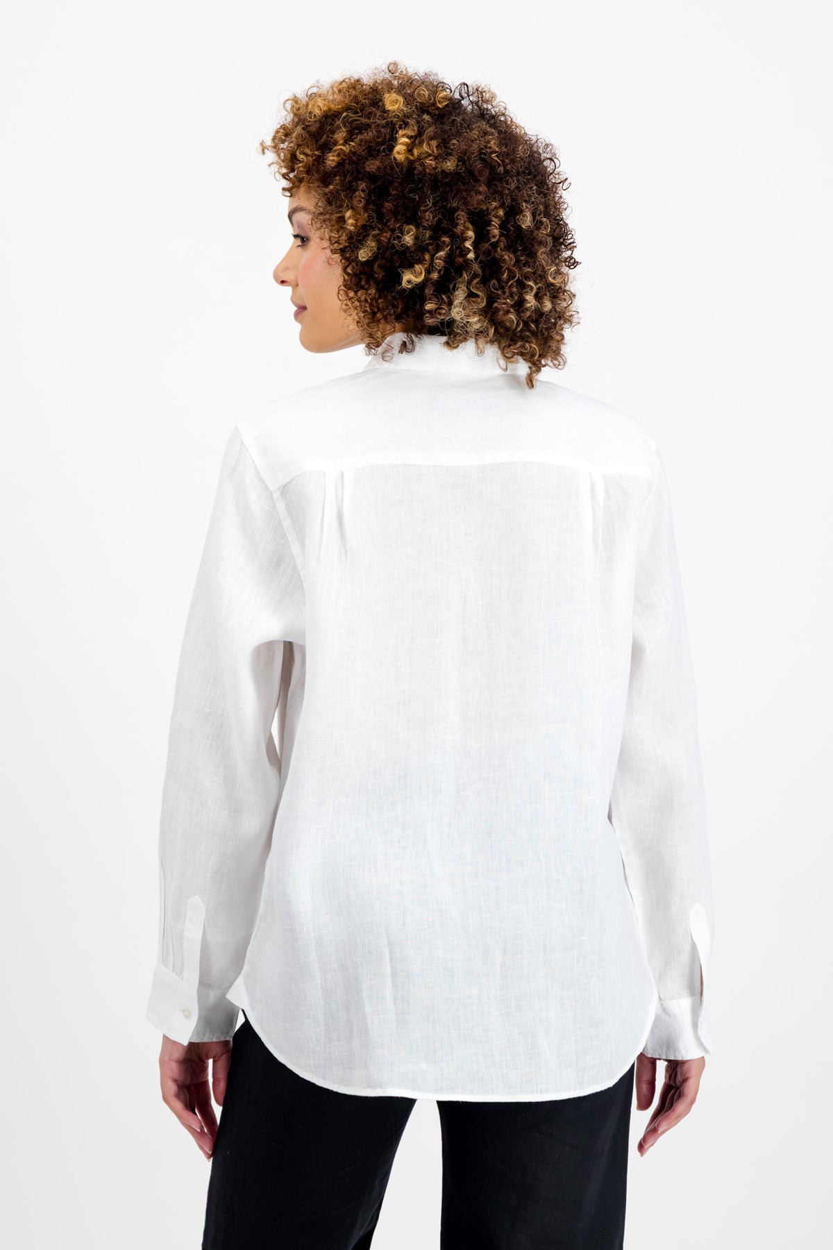 Jasmine Ladies Linen Collar Shirt