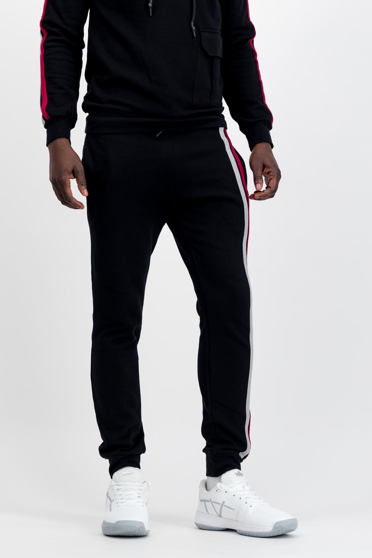Tom Voyager Monaco Tracksuit Pants — Cotton Navy Stripe